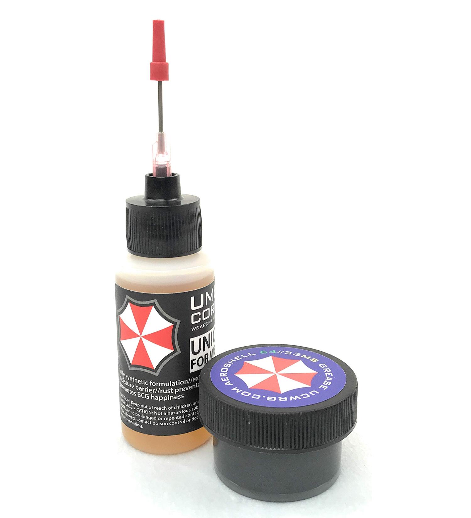 Umbrella Corporation Unicorn Lube Gun Oil Plus .5oz Jar Aeroshell 33MS / 64 Grease 1oz Oil + .5oz Grease