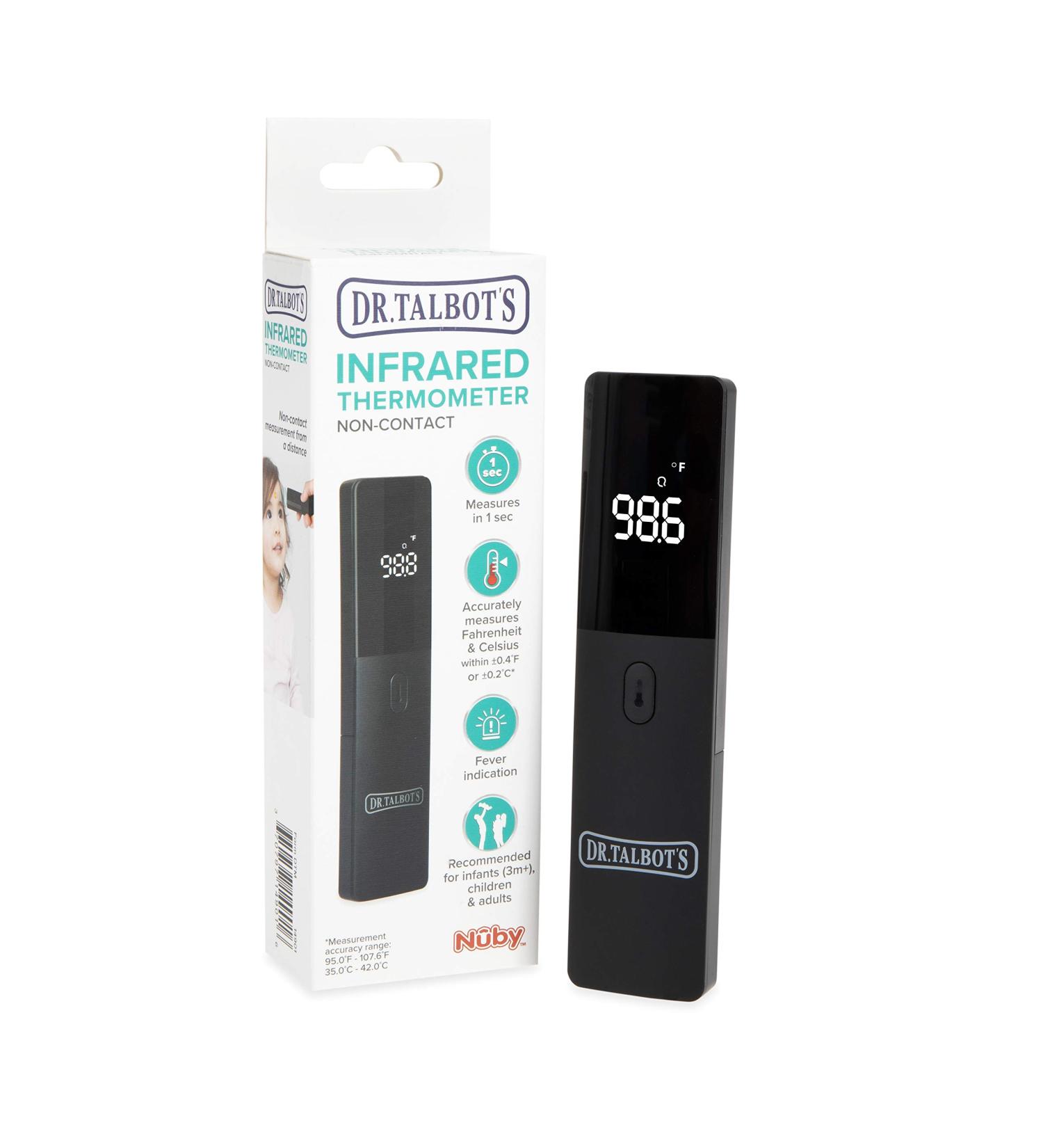 Dr. Talbot's Non-Contact Infrared Thermometer - Black | LED Screen | Fast & Accurate - Buy Online on GoSupps.com