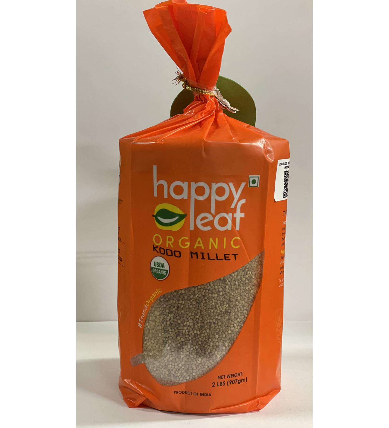 Happy Leaf Organic Kodo Millet 2 lb (907gm) (Pack of 1)