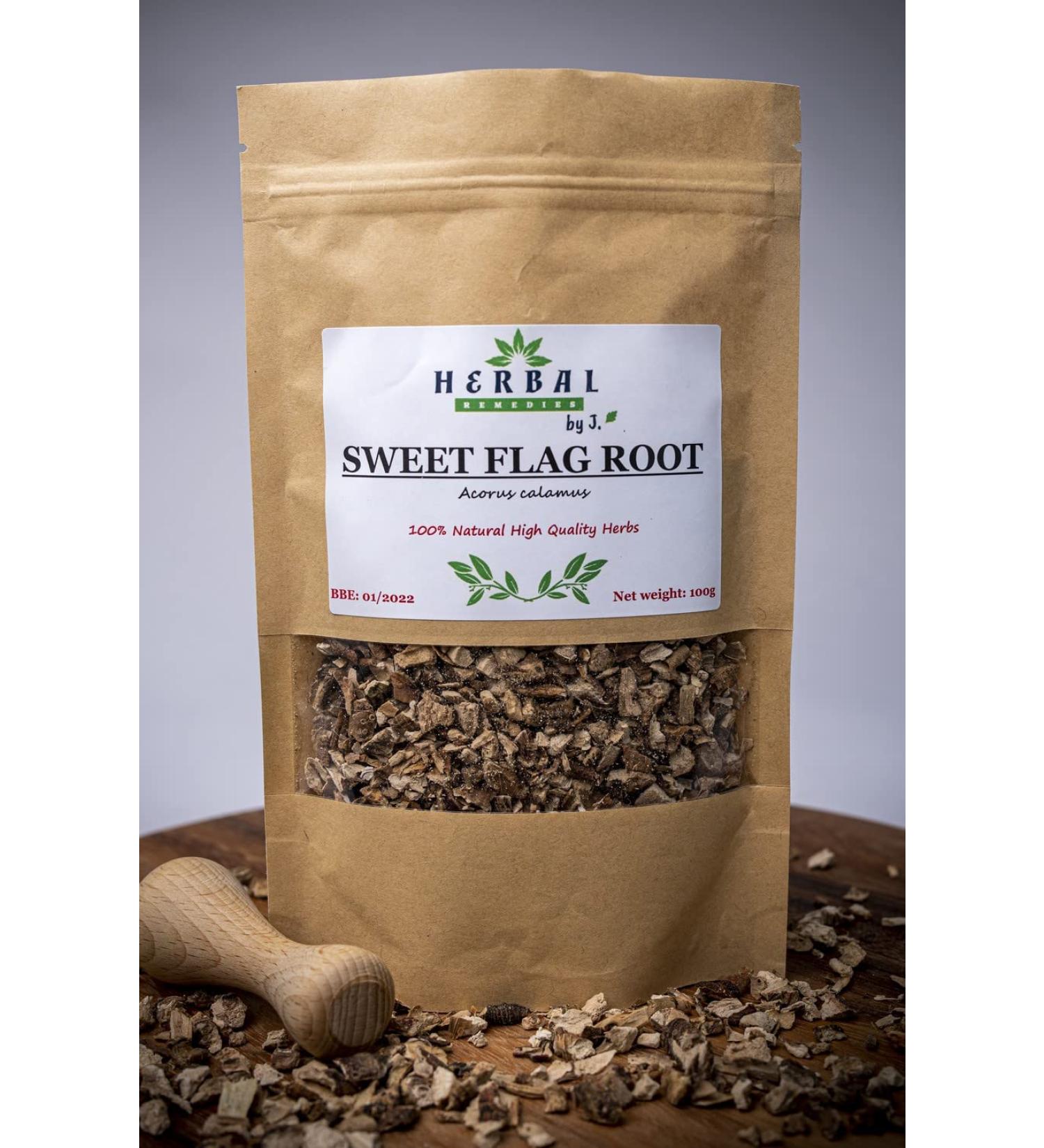Calamus Rhizome Tea Dried Herb 100g - Sweet Flag Root - Herbal Remedies by J. - Tatarak korzen - Buy Online on GoSupps.com