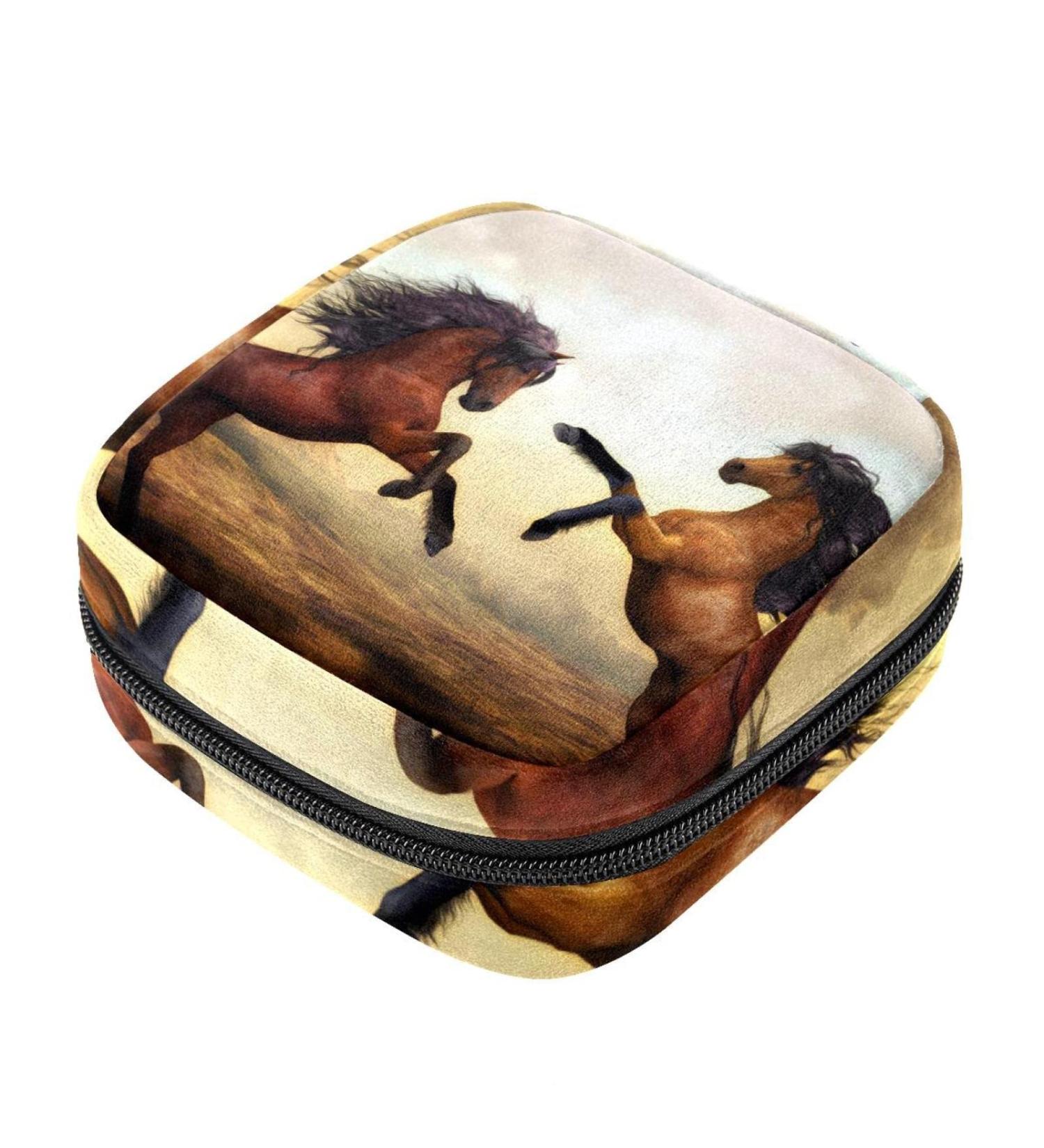 Animal Horse Art Menstrual Cup Pouch & Storage Bag - Multicoloured 17 - Buy Online on GoSupps.com
