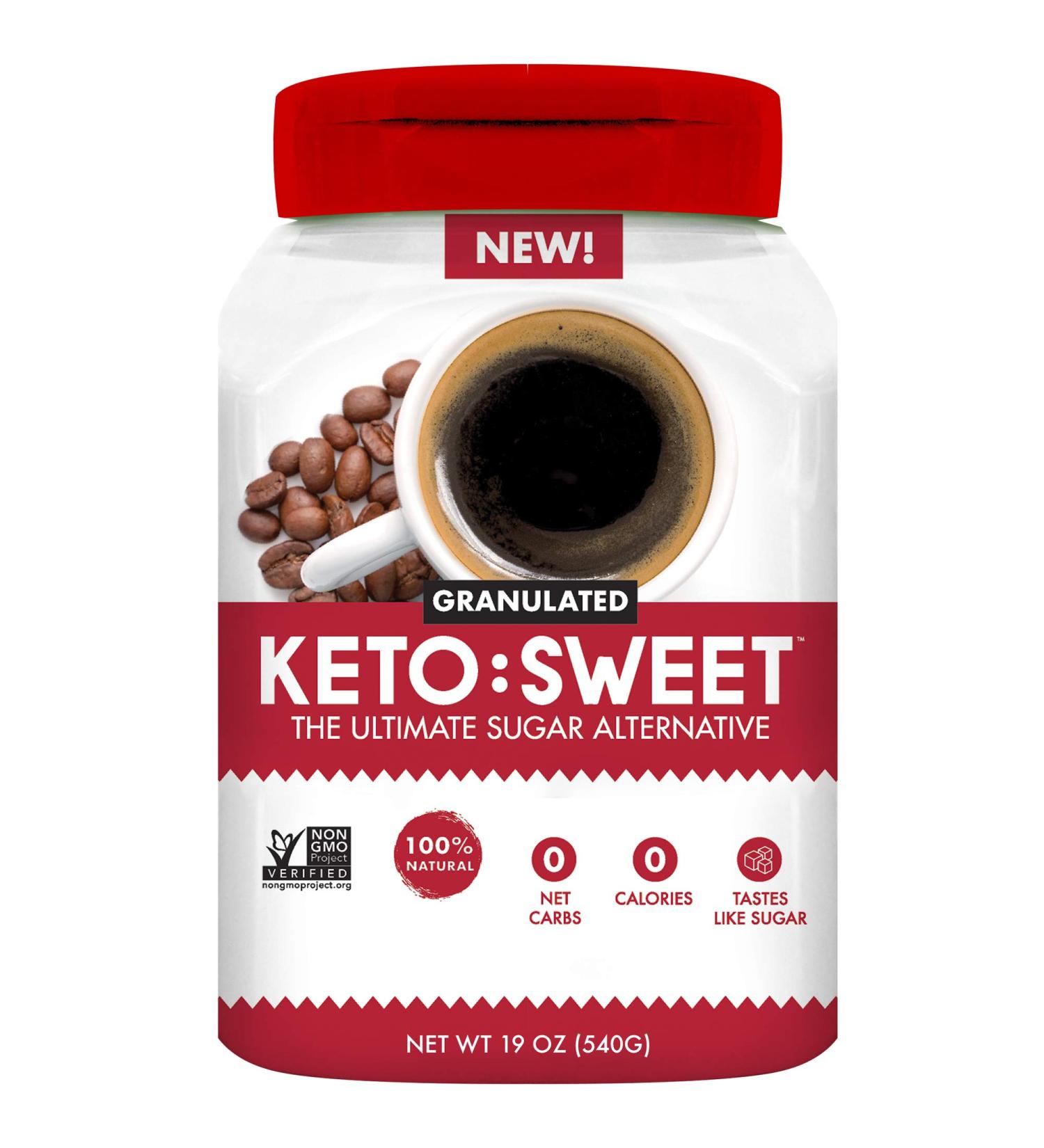 KETO SWEET Ultimate Sugar Alternative 19 Oz - Resealable Jar - Pack of 1 - Buy Online on GoSupps.com