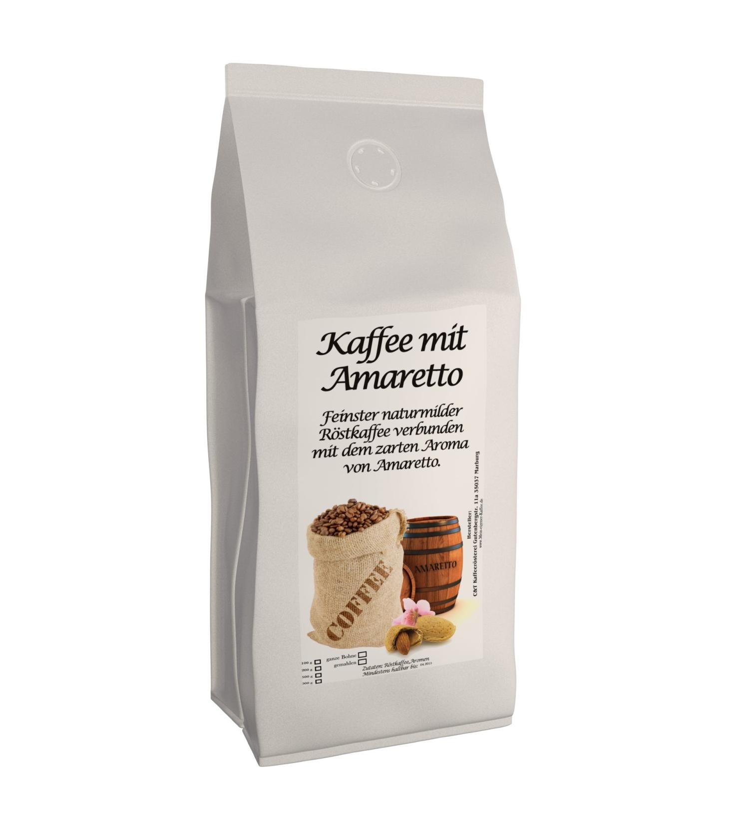 C&T Aroma Coffee - Amaretto Flavored Ground Coffee 1000g - Premium Private Roasting for International Shipping - Buy Online on GoSupps.com