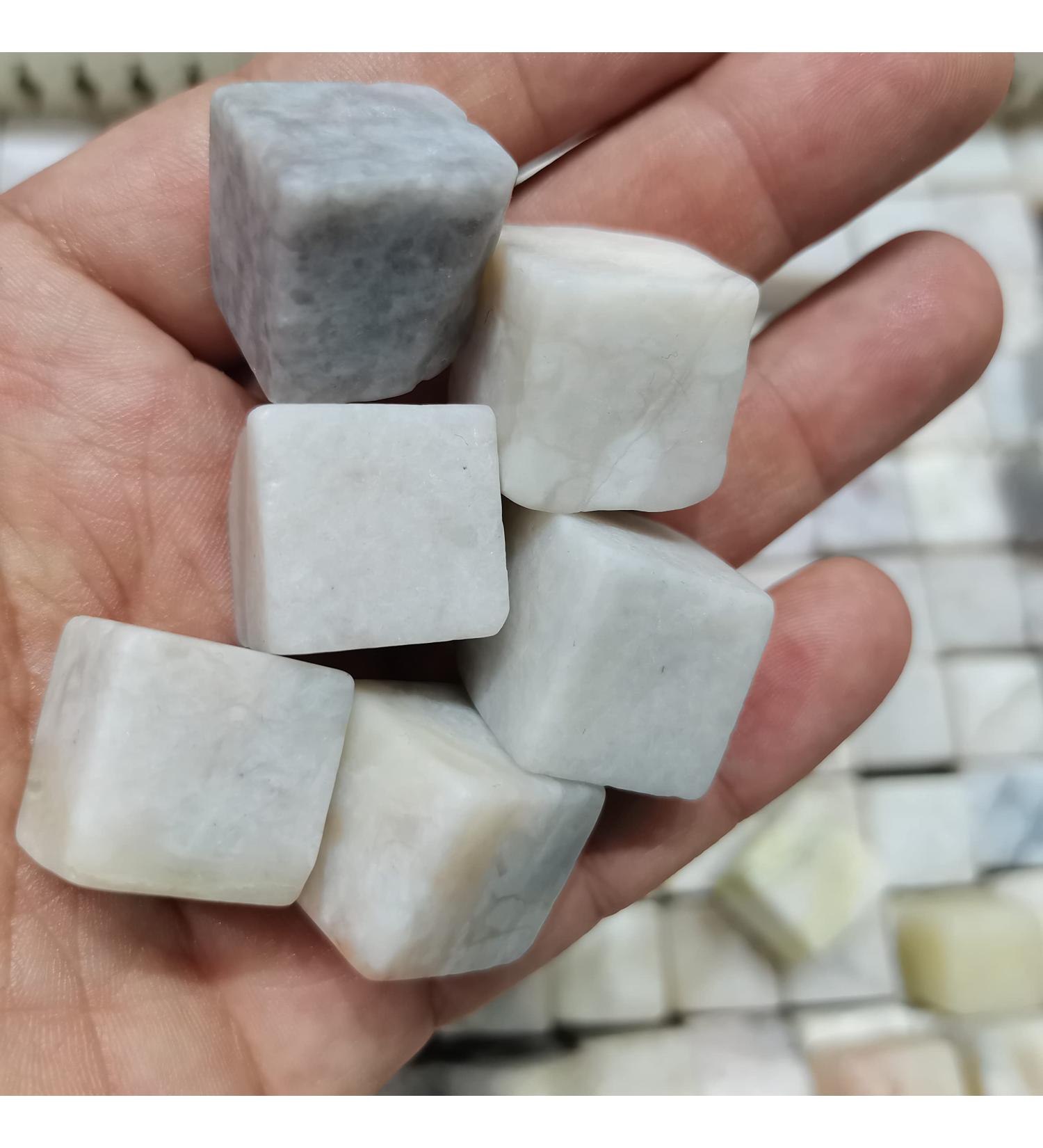 Crystal 6pcs Mini Natural Square Tumbled Stone Rose Quartz Cube Clear Crystal Reiki Aquarium Decoration Collection 20mm ningxiao - Buy Online on GoSupps.com