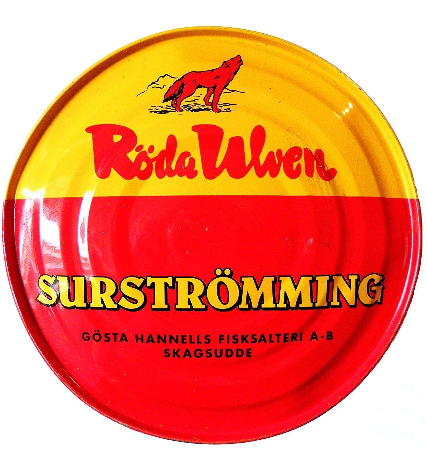 Surstr mming Original Hering - R da Ulven 300g Can - Authentic Swedish Specialty - International Shipping Available - Buy Online on GoSupps.com