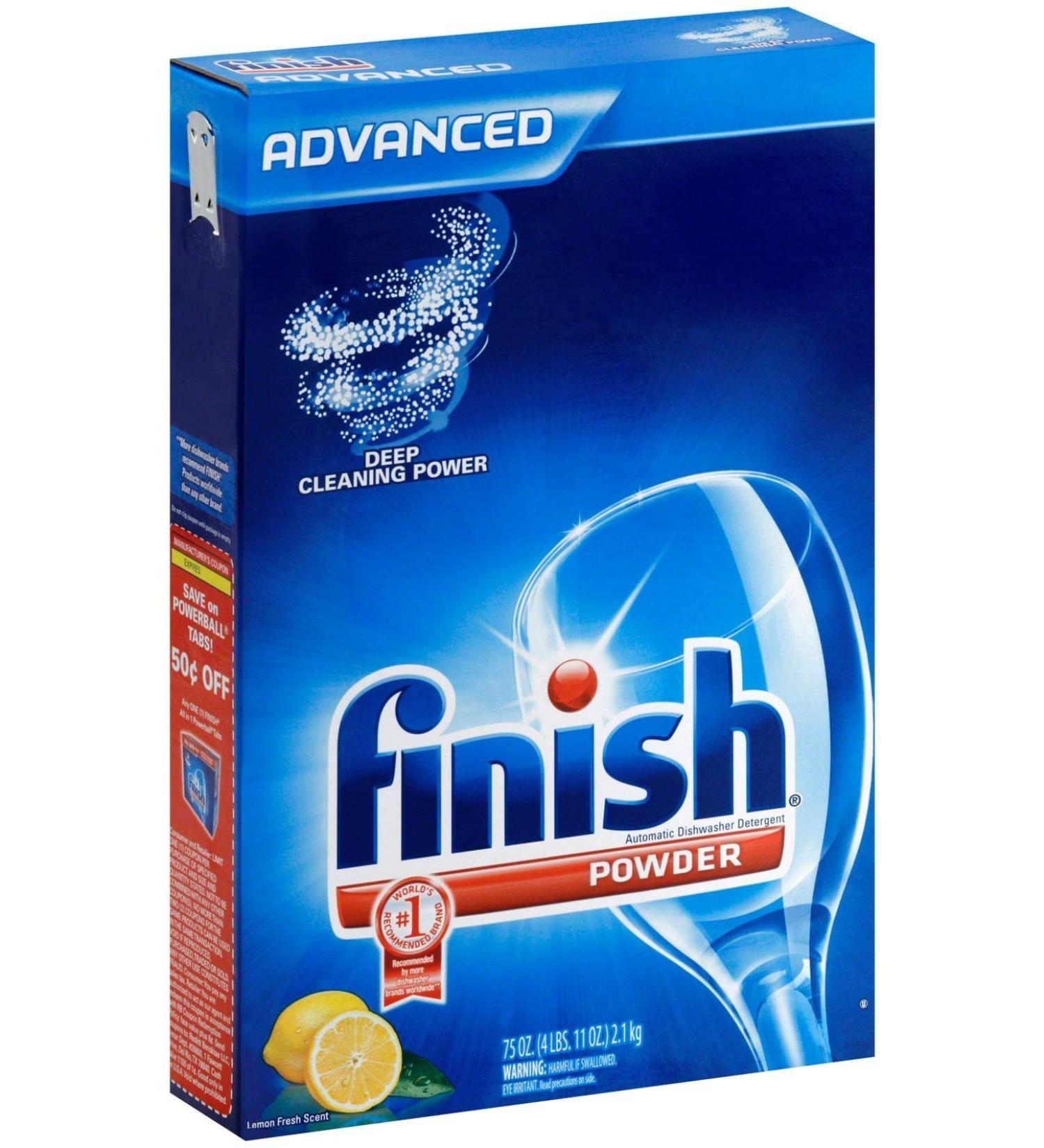 Buy Finish Powder Lemon Fresh 75 oz - Powerful Dishwashing Detergent for Sparkling Clean Dishes | Free International Shipping - Buy Online on GoSupps.com