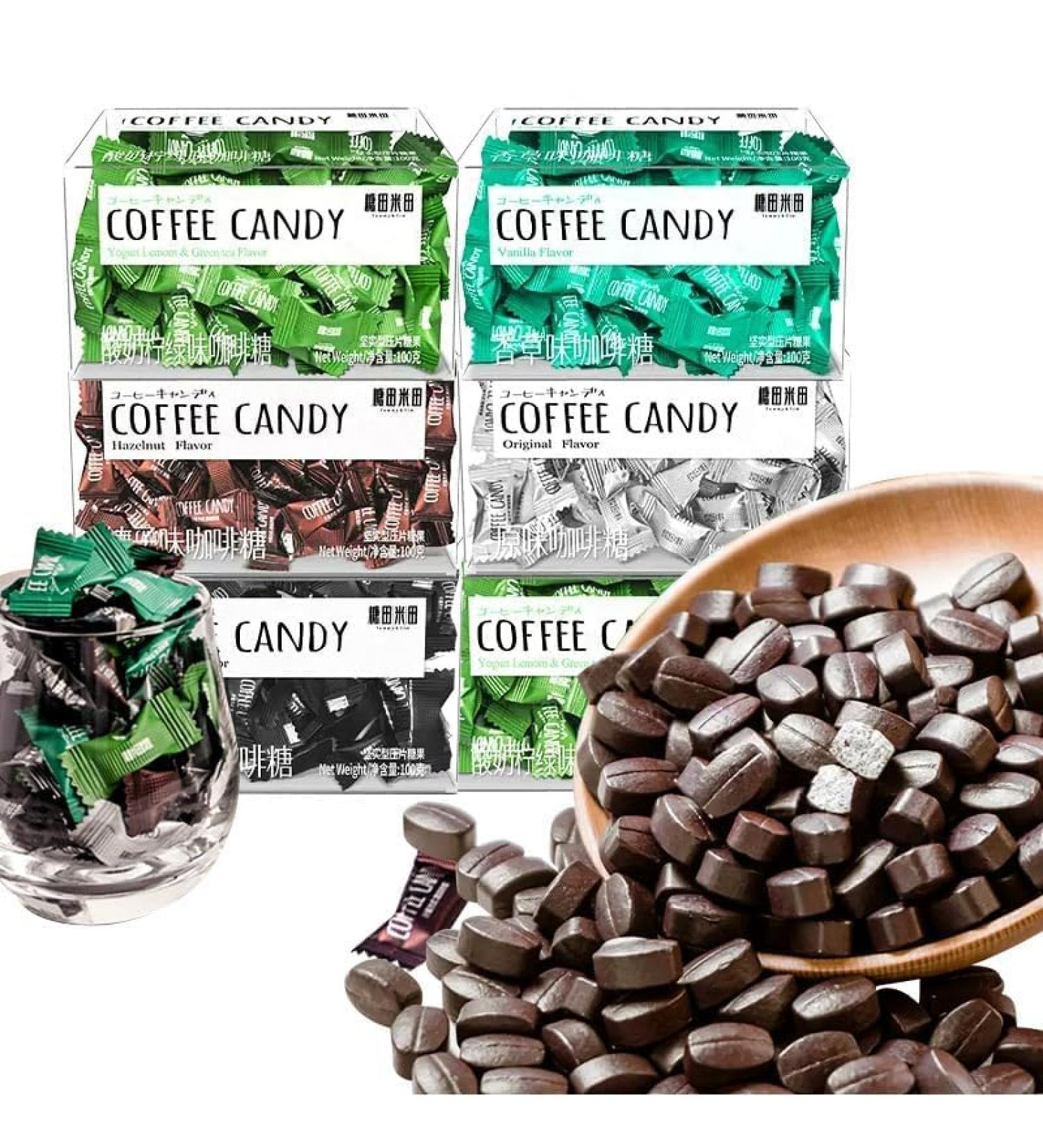 6 flavors of coffee candy Chewing coffee candy Nut Snacks Coffee flavored snacks Ready to eat Office Snacks Coffee Flavored Candy Wedding Candies coffee fondant (Mixed Flavors 6 box) Mixed Flavors 6 box - Buy Online on GoSupps.com