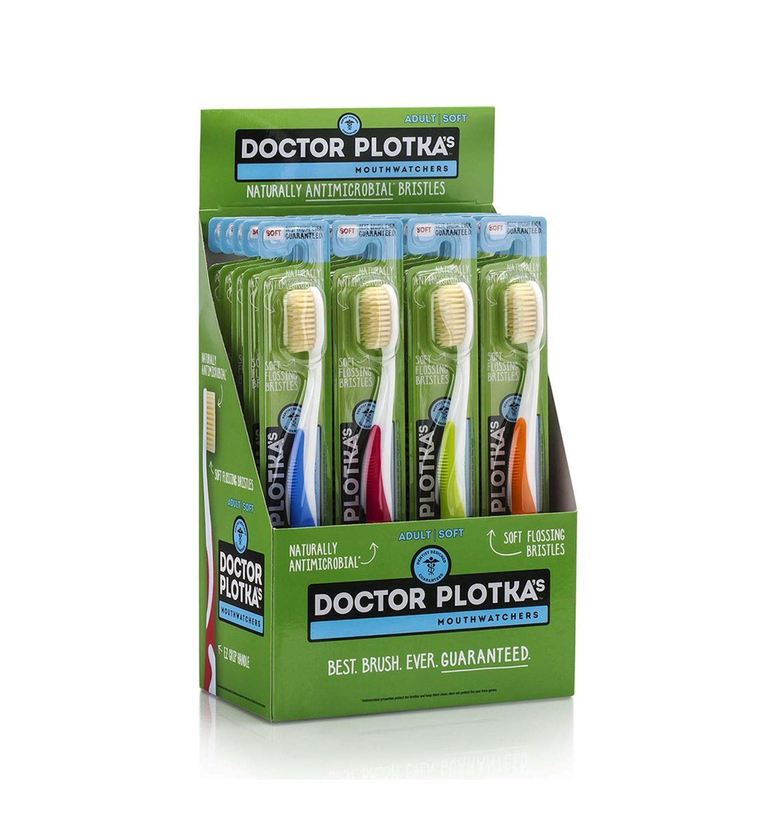 MOUTHWATCHERS Manual Toothbrushes - 20 Count - Floss Bristle Silver - Clean Teeth, Doctor-Designed - Buy Online on GoSupps.com