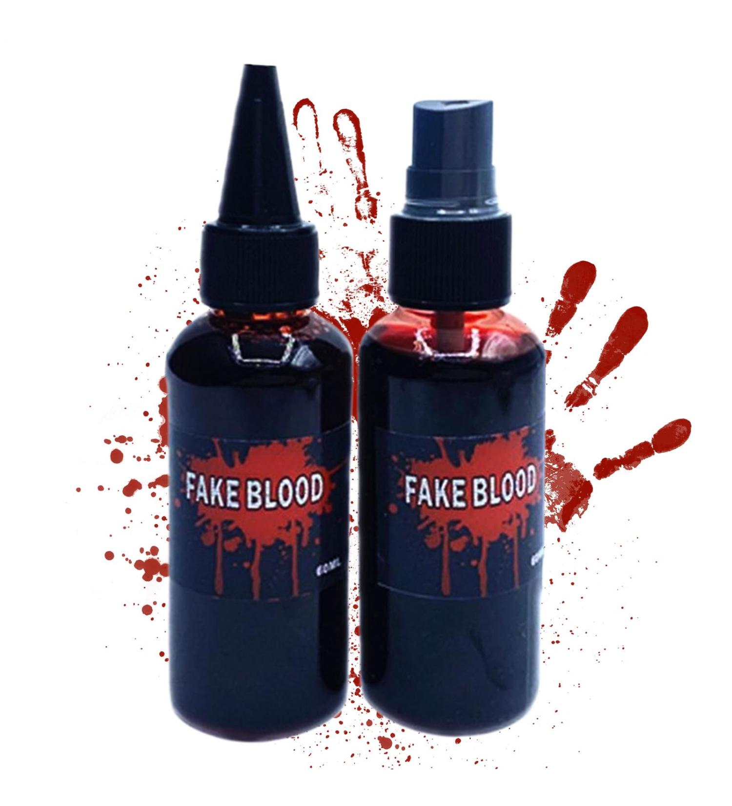  Generisch Halloween Artificial Blood - 60ml - Realistic Washable Cosmetic for Halloween Cosplay - Skin-Friendly Accessory for Theatrical Performances and Horror Parties - Buy Online on GoSupps.com