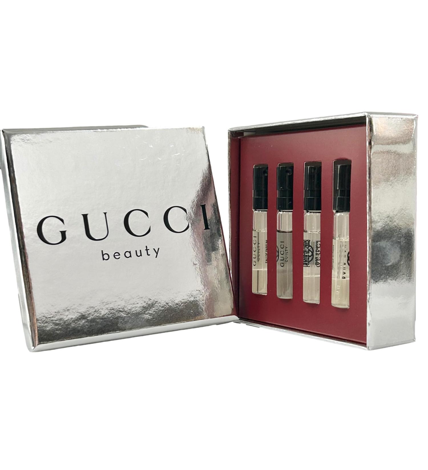 Gucci FLORA Sample Perfume WOMEN GIFT SET FLORA GOREGEOUS GARDENIA FLORA GORGEOUS ORCHID BLOOM GUILTY Pour Femme - 1.5 ml / 0.05 oz - set of 4 spray samples (7760) - Buy Online on GoSupps.com