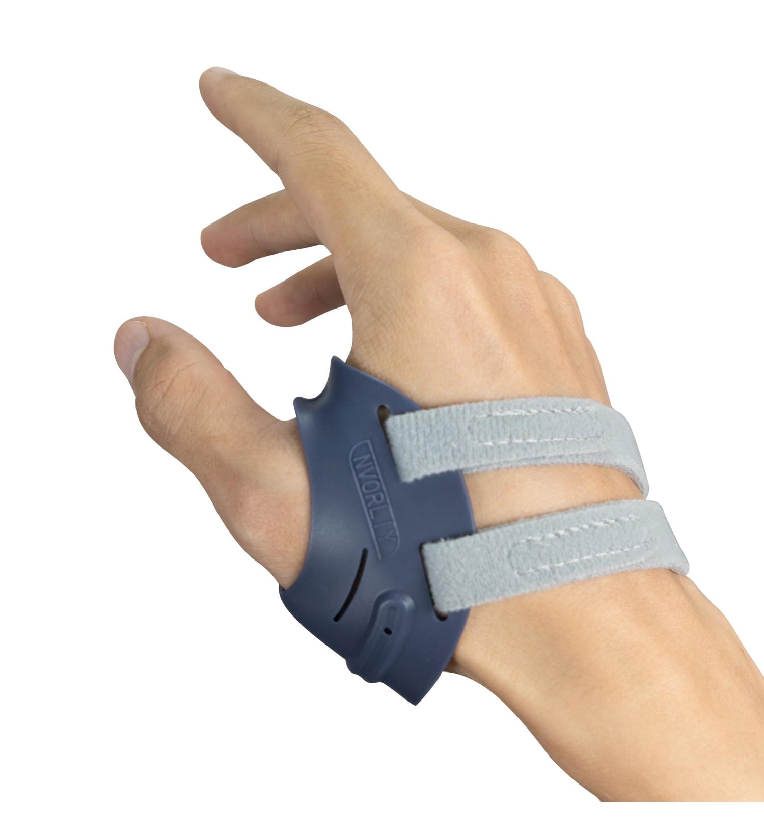 Nvorliy CMC Joint Thumb Arthritis Brace - Support for Osteoarthritis & Tendonitis | Right Medium with Thumb Sleeve | Pain Relief & Stabilization - Buy Online on GoSupps.com