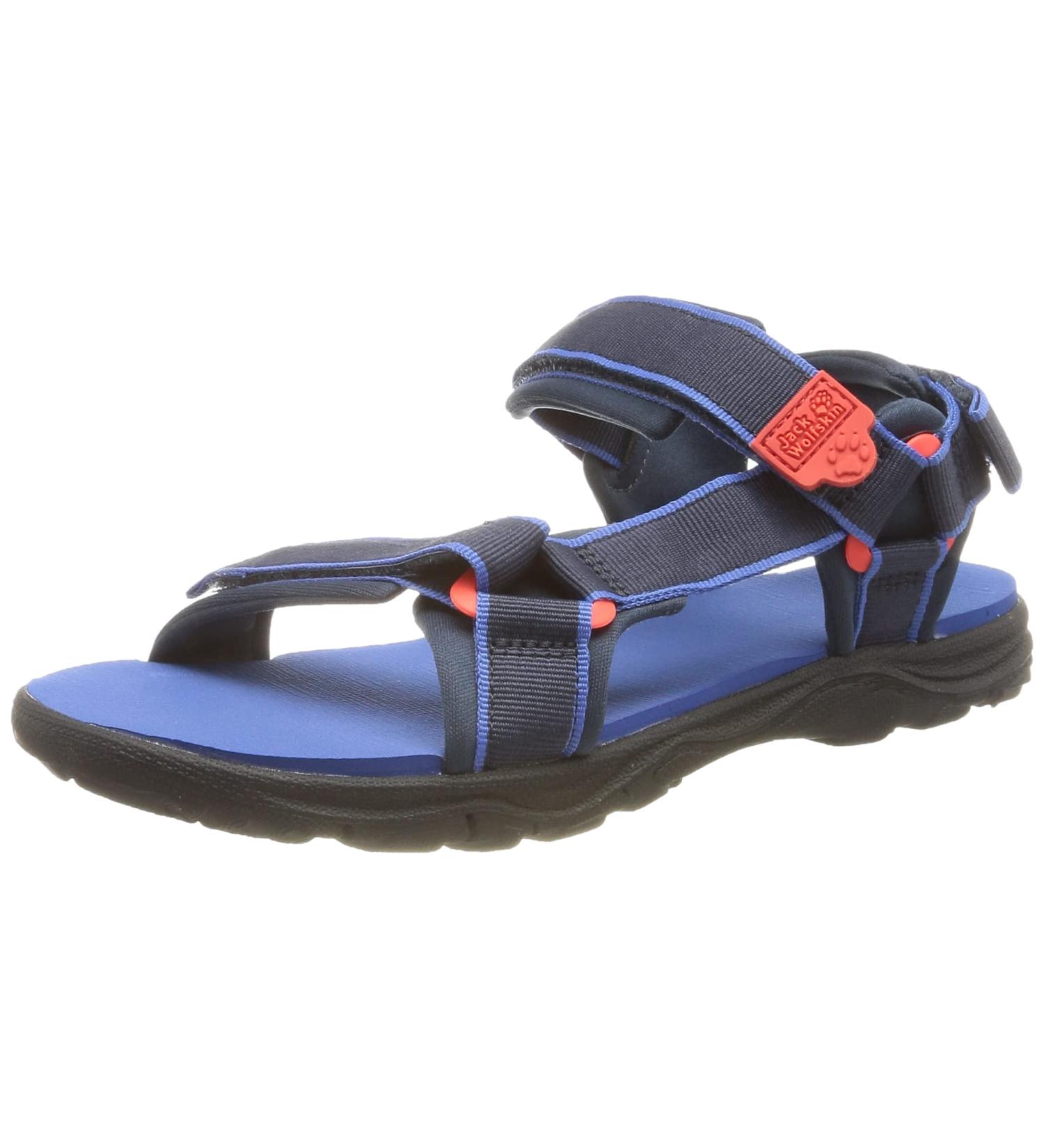 Jack Wolfskin Unisex Kids Seven Seas 3 K Sandal - Blue Red 38 EU | International Shipping Available - Buy Online on GoSupps.com