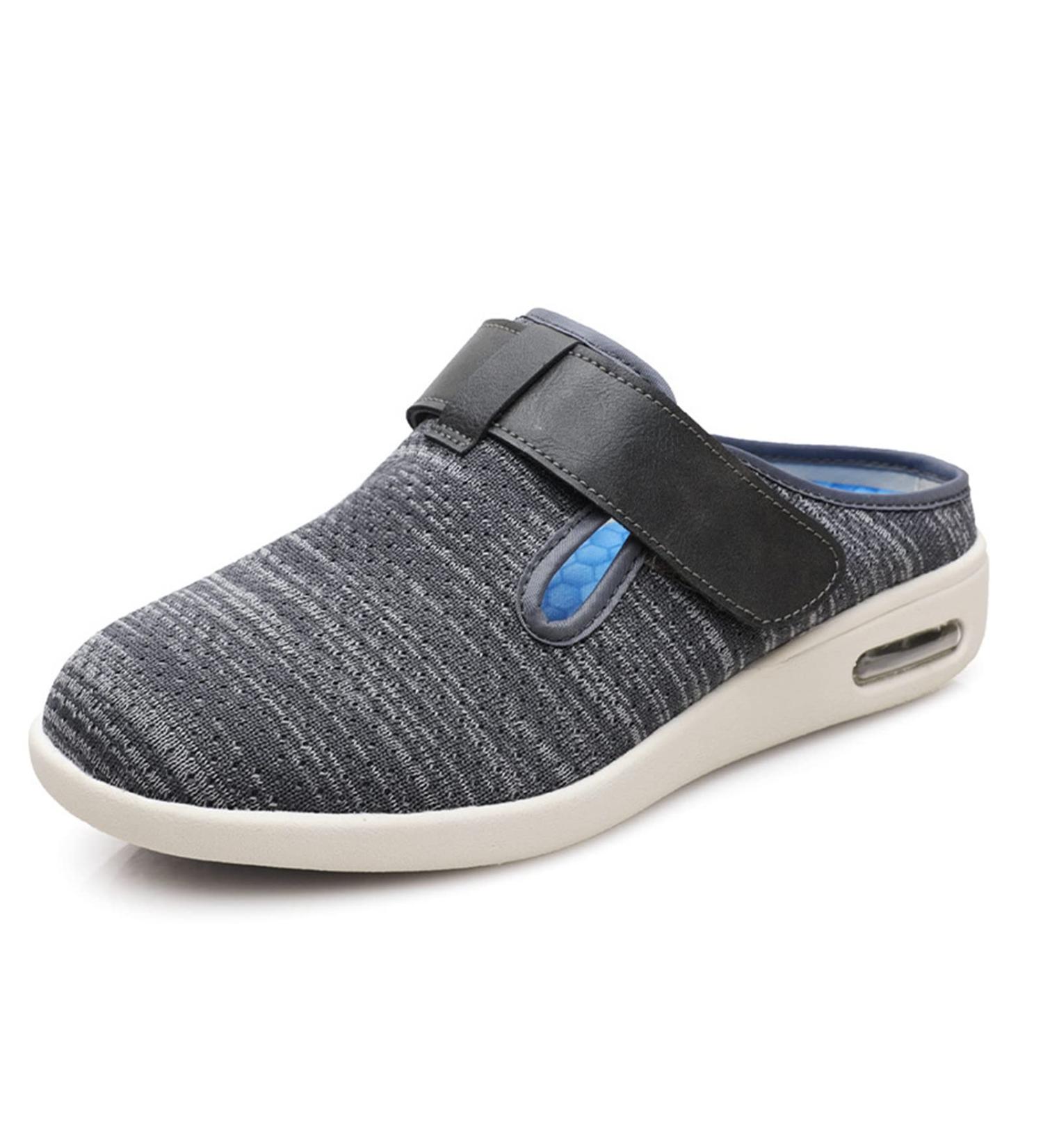 Yytcsjz Swollen Feet Diabetic Edema Boots Slippers - Dark Grey Orthopedic Footwear for Elderly with Plantar Fasciitis - 27.5cm - Buy Online on GoSupps.com