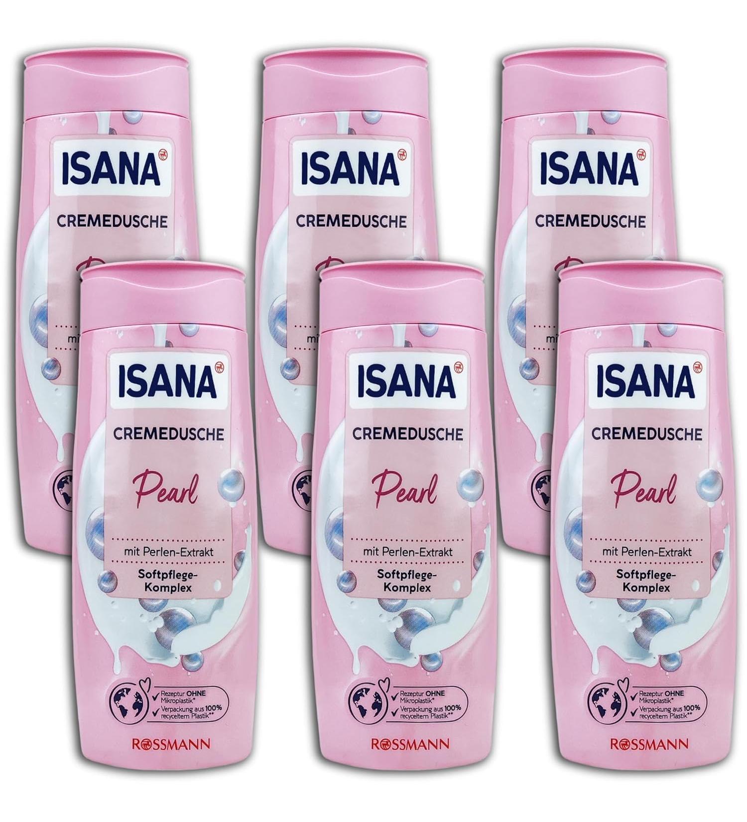 TopDeal ISANA Pearl Shower Cream 6 x 300 ml