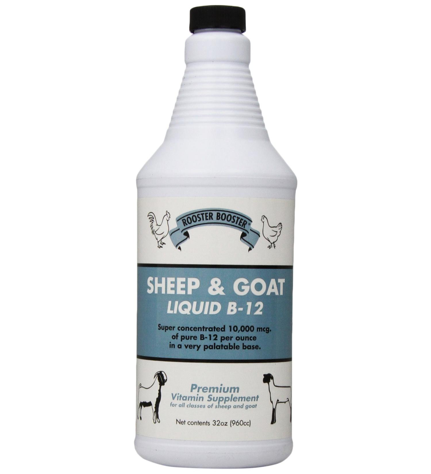 Rooster Booster B-12 Sheep and Goat Liquid - 32oz - Buy Online on GoSupps.com
