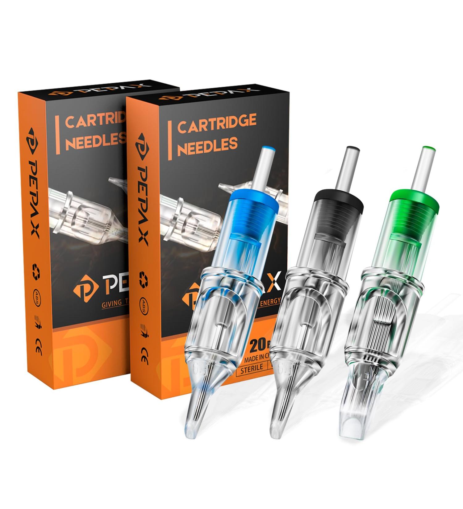 40Pcs Mixed Cartridge RL RS M1 - PEPAX 0.35mm Needles (1203RL 1205RL 1207RL 1209RL 1205RS 1207RS 1207M1 1209M1) - Buy Online on GoSupps.com