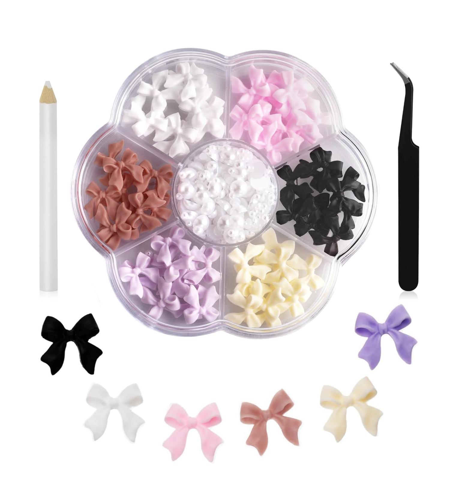 Runzister Colorful Loop Node Plug Stone Set - 3D Nail Trailer DIY Decoration & Jewelry Stones for Creative Nail Design - Buy Online on GoSupps.com