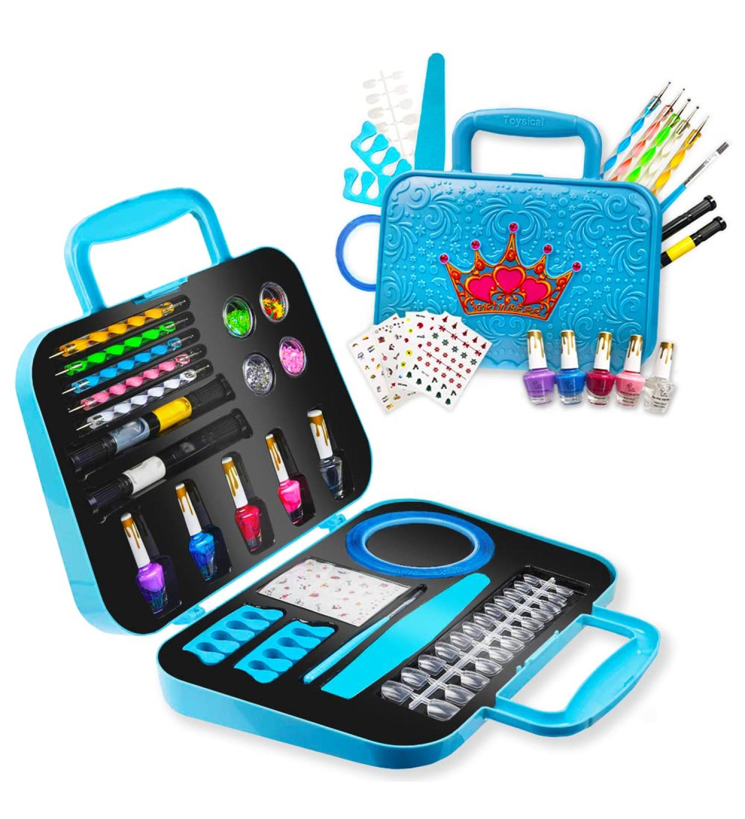 Toysical Nail Art Kit for Girls - Non-Toxic Polish Sets for Kids and Tweens - Top Birthday Gift for Ages 6-12 - Buy Online on GoSupps.com