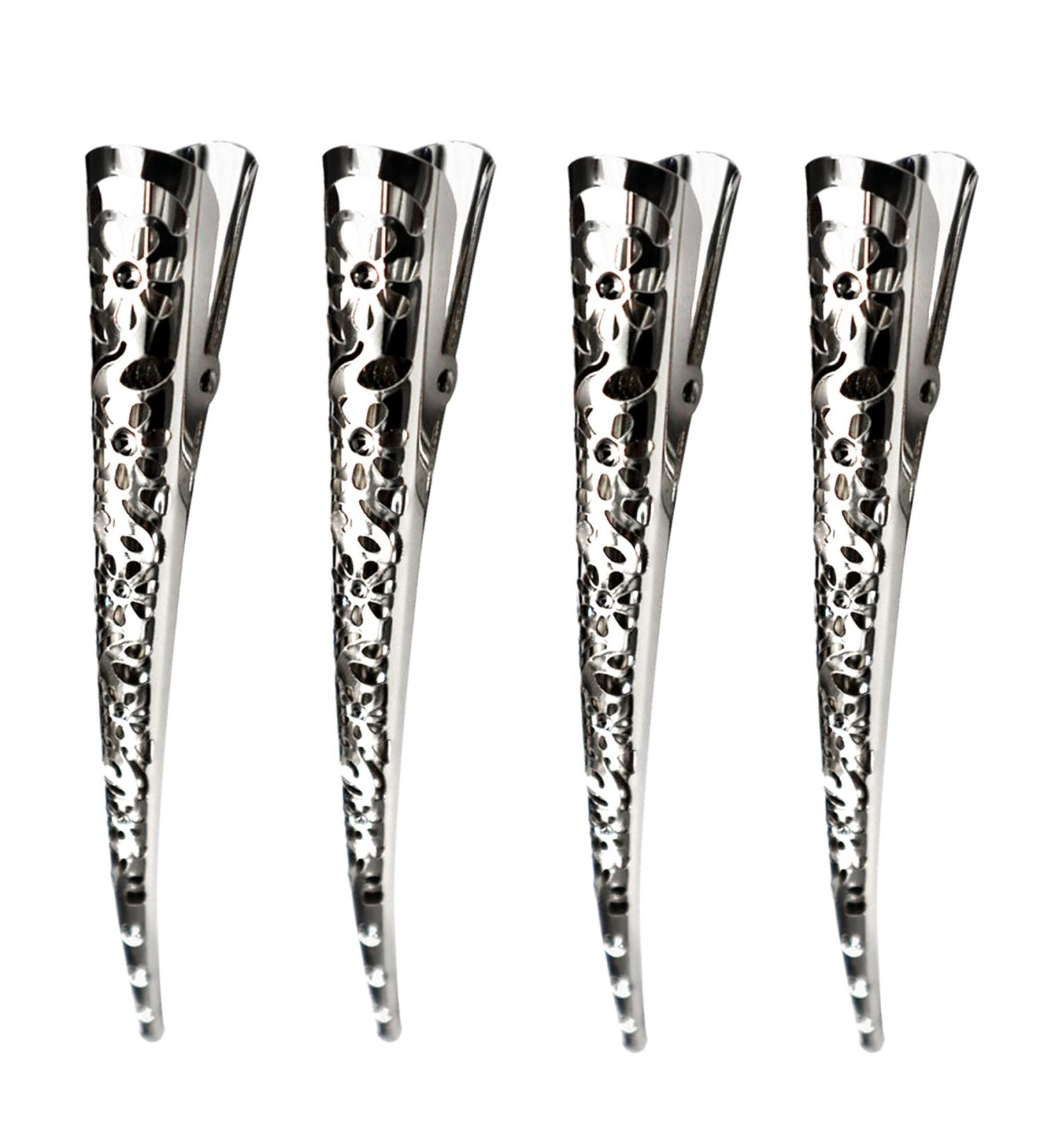 4 Pack Strong Alligator Metal Hair Clips - Large Duckbill Clips for Women & Girls - Buy Online on GoSupps.com