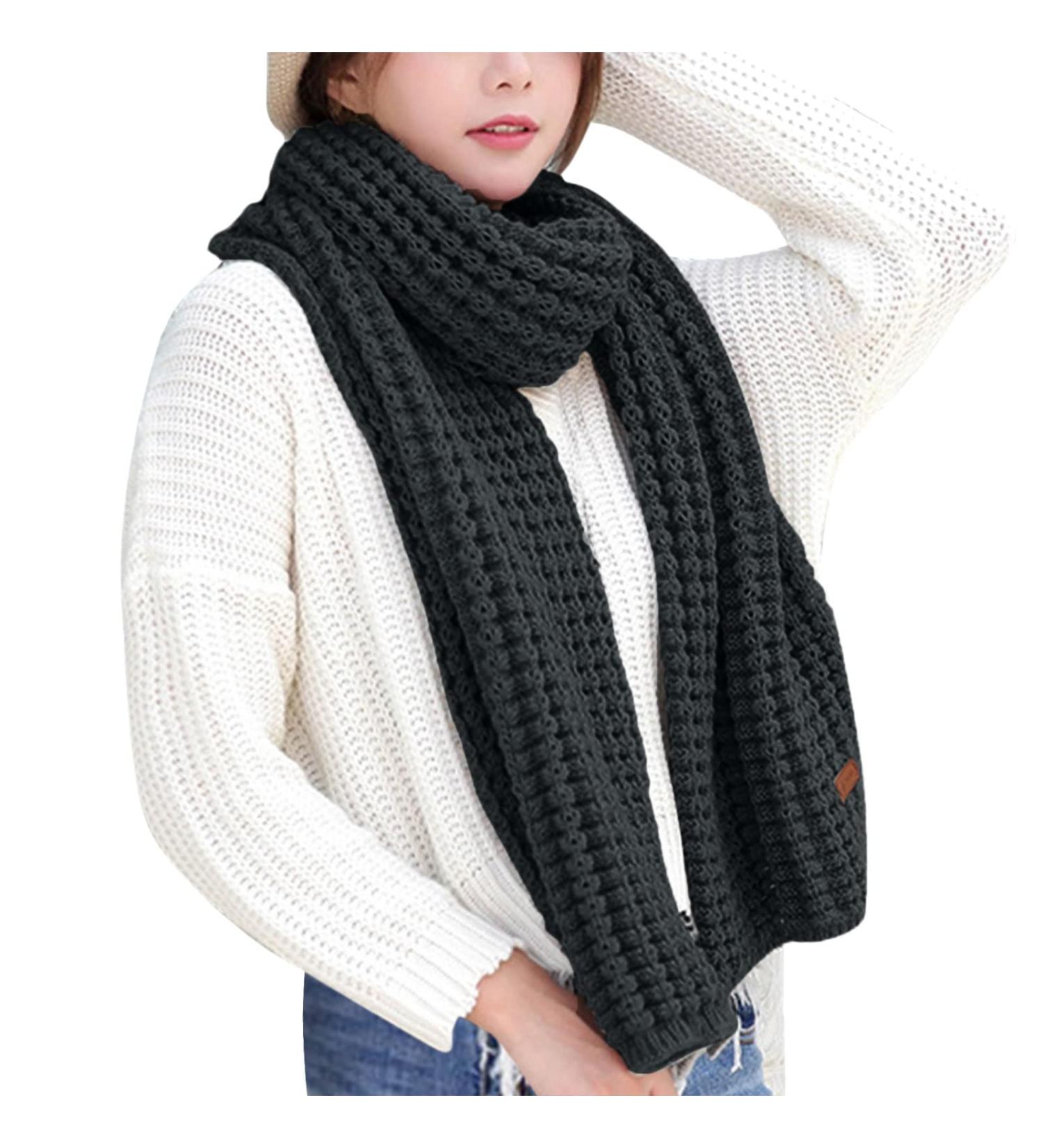 Buy Elegant Women's Triangular Scarf - Vintage Black Winter Wrap for Autumn & Winter - Stylish Towel Turban Scarf - Buy Online on GoSupps.com