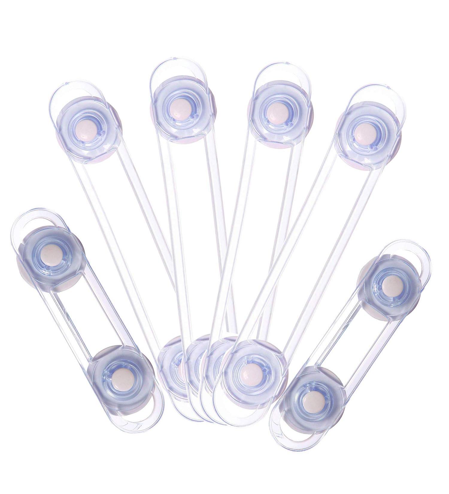 6 Pieces Baby Drawer Lock - Easy Install Child Safety Locks for Cupboards & Drawers - Transparent Design for Secure Protection - Buy Online on GoSupps.com