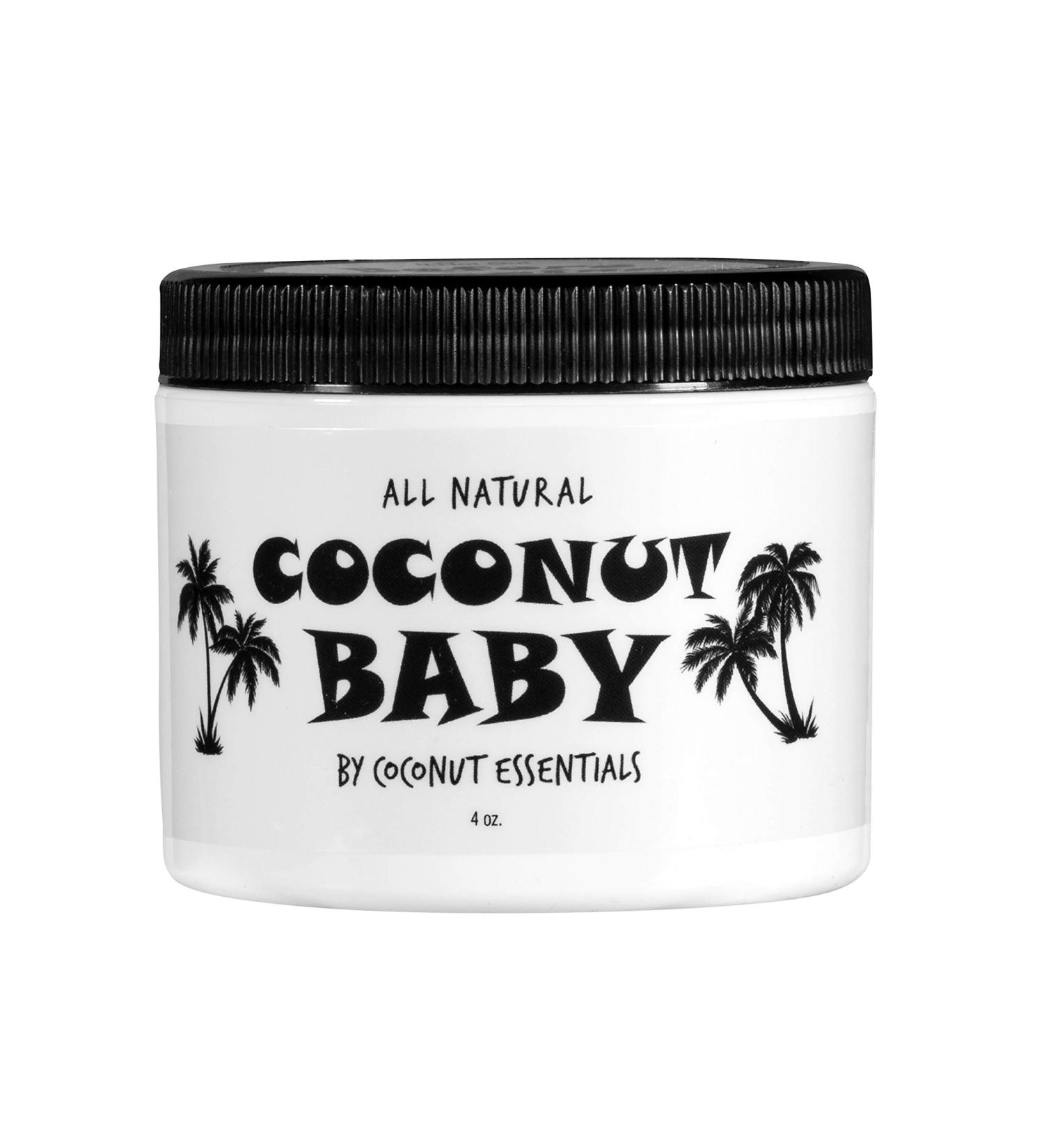 Organic Coconut Baby Oil: Cradle Cap Treatment, Hair Growth, Skin Protection - Eczema, Psoriasis Relief - Massage, Sensitive Skin Care - Diaper Rash, Stretch Marks - with Sunflower & Grape Seed Oils - 4 fl oz - Buy Online on GoSupps.com