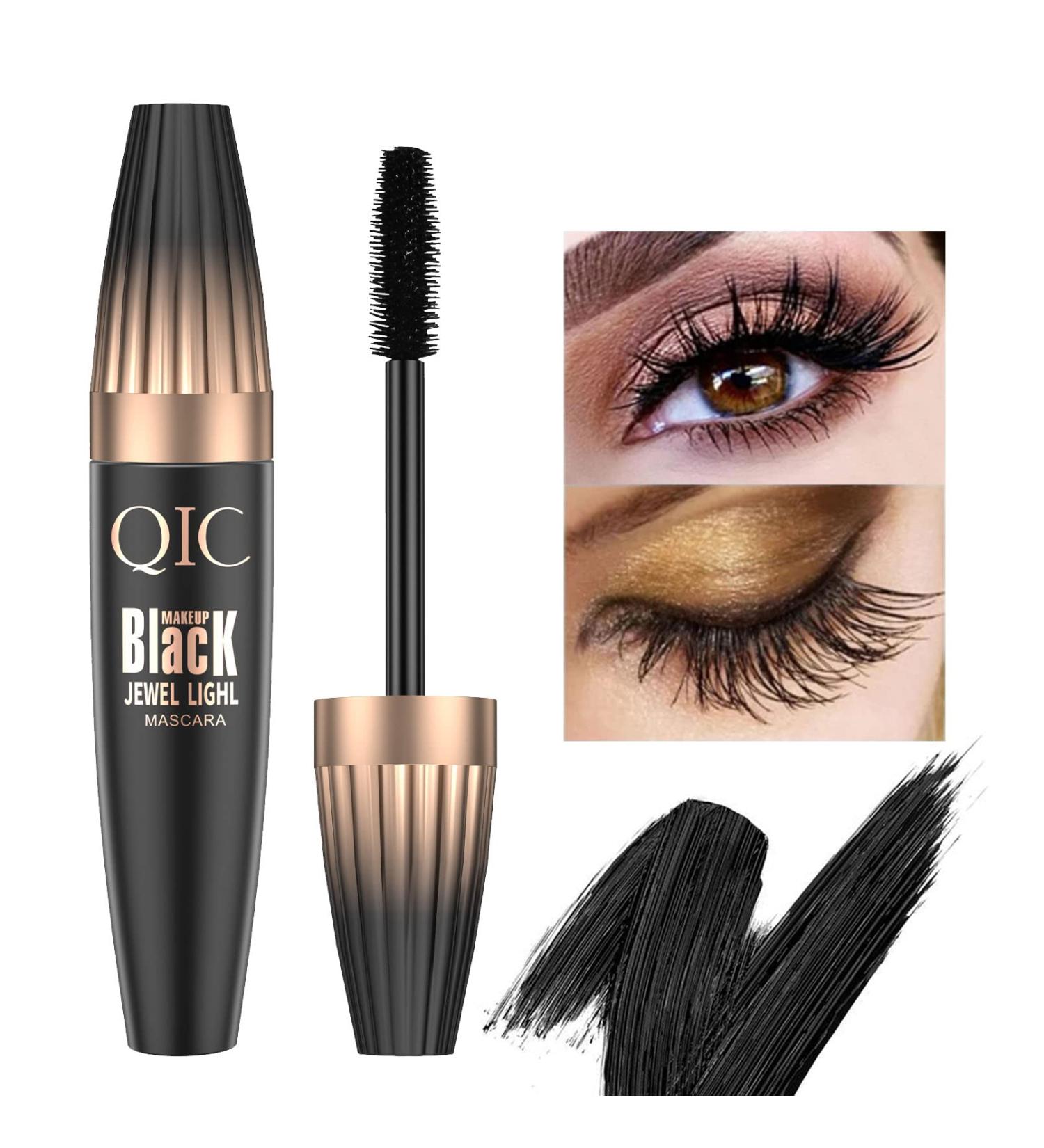 4D Silk Fiber Lash Mascara - Waterproof, Smudge-proof, Lasting 24H - Volume & Lengthening Mascara for False Lash Effect - Cruelty Free - Very Black - Buy Online on GoSupps.com