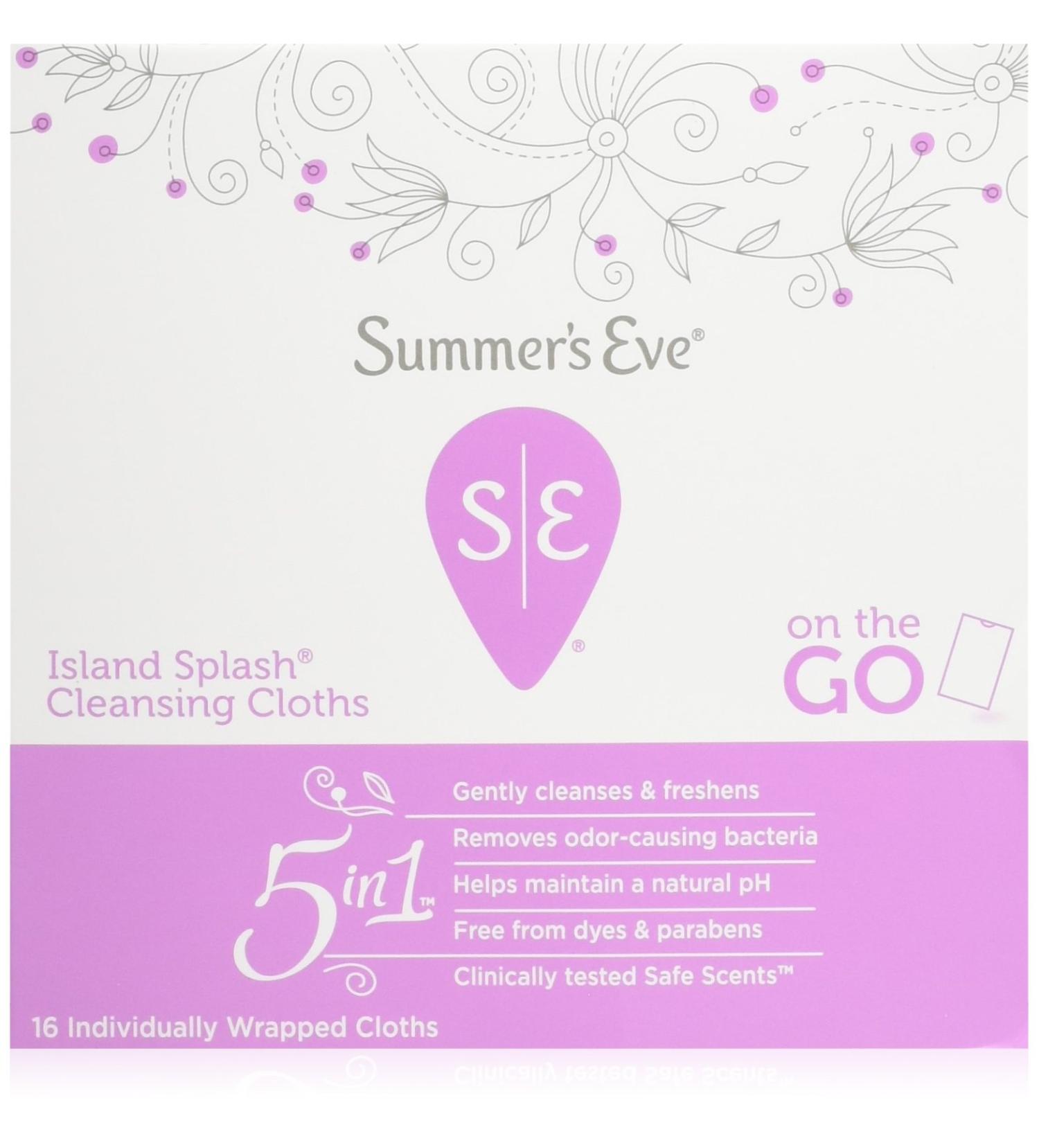 Summer's Eve Cleansing Cloths 16 Count - Pack of 2 | Feminine Hygiene Essential - Buy Online on GoSupps.com