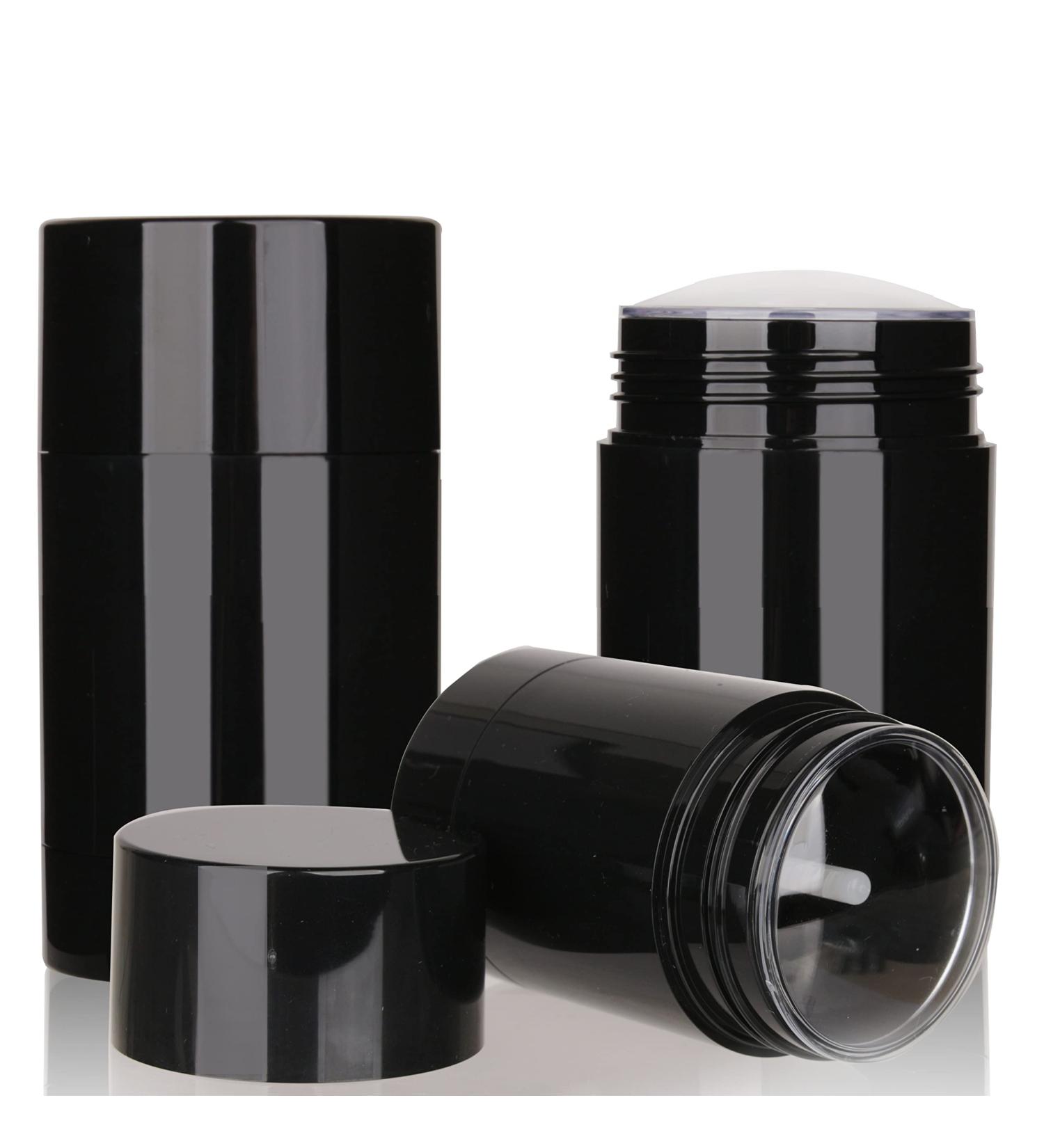COSIDEA 4pcs Black Round empty 50g / 1.67OZ deodorant containers Bottom Filling large twist up tubes for hair wax chapstick bottle 50g/1.67oz Black - Buy Online on GoSupps.com
