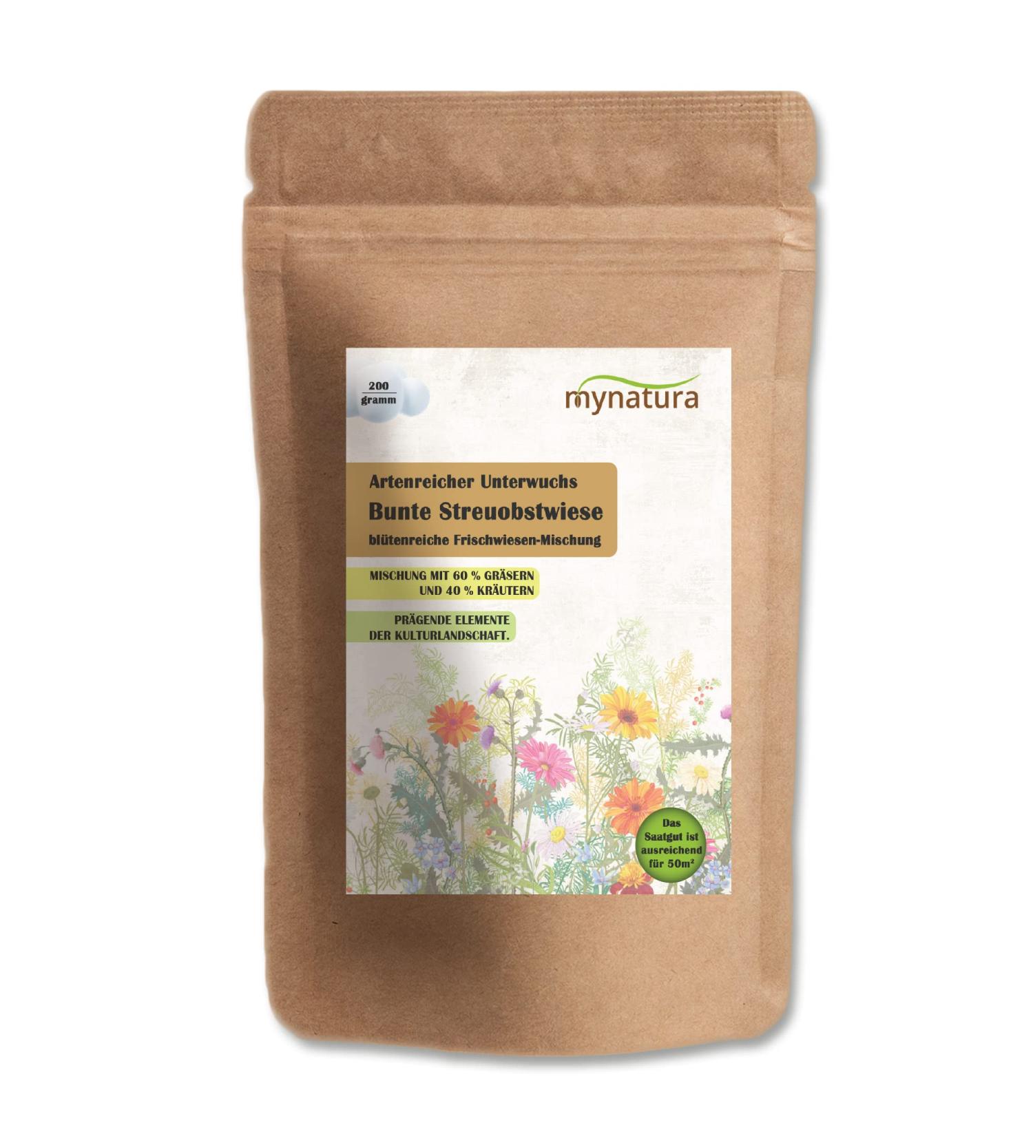 mynatura Colorful scattered fruit meadow scattered fruit meadow colorful mix grasses herbs fruit 5 x 200 g - Buy Online on GoSupps.com
