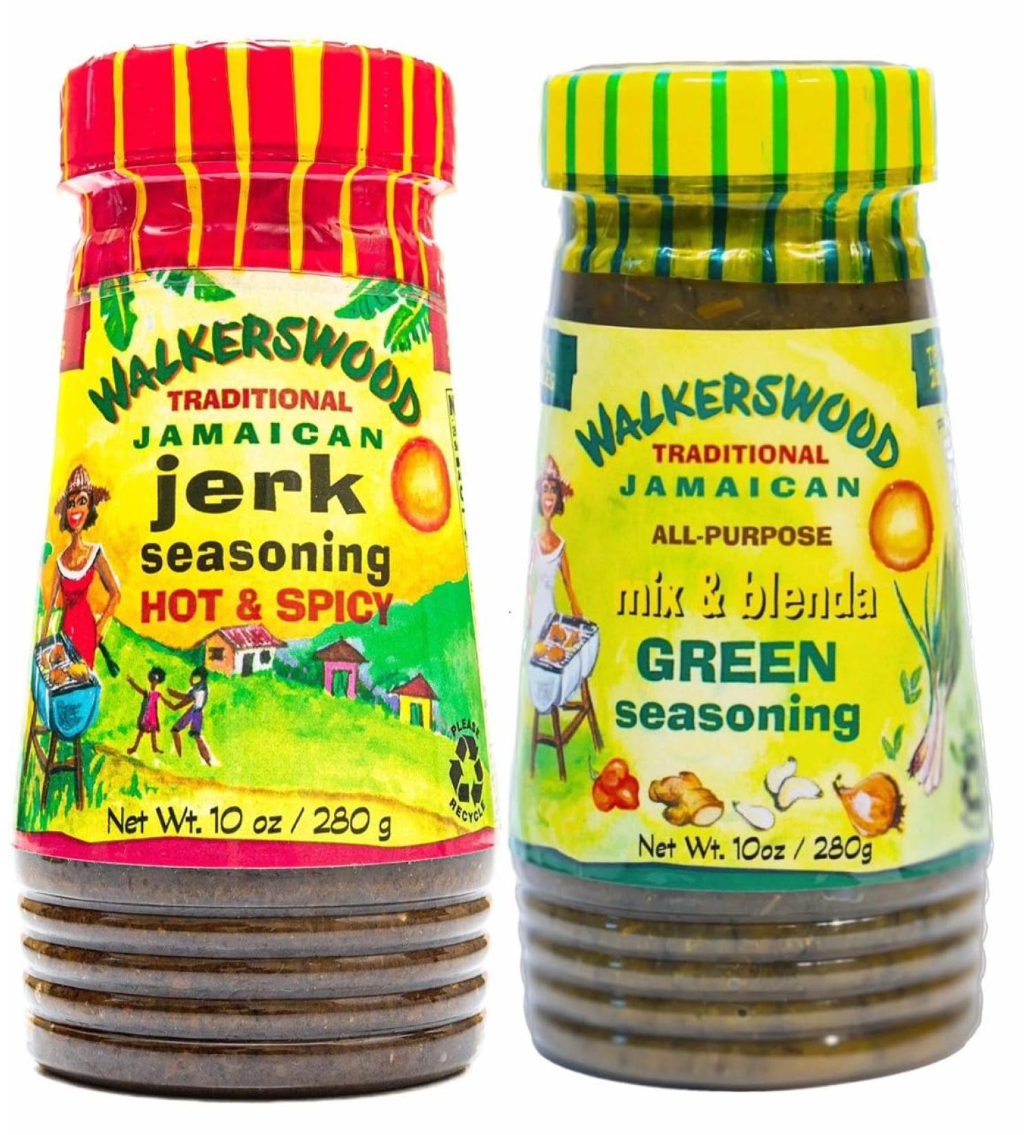 Walkerswood Jamaican Seasoning Combo (Jerk Hot&spicy Green Seasoning All Purpose) 280g - Buy Online on GoSupps.com