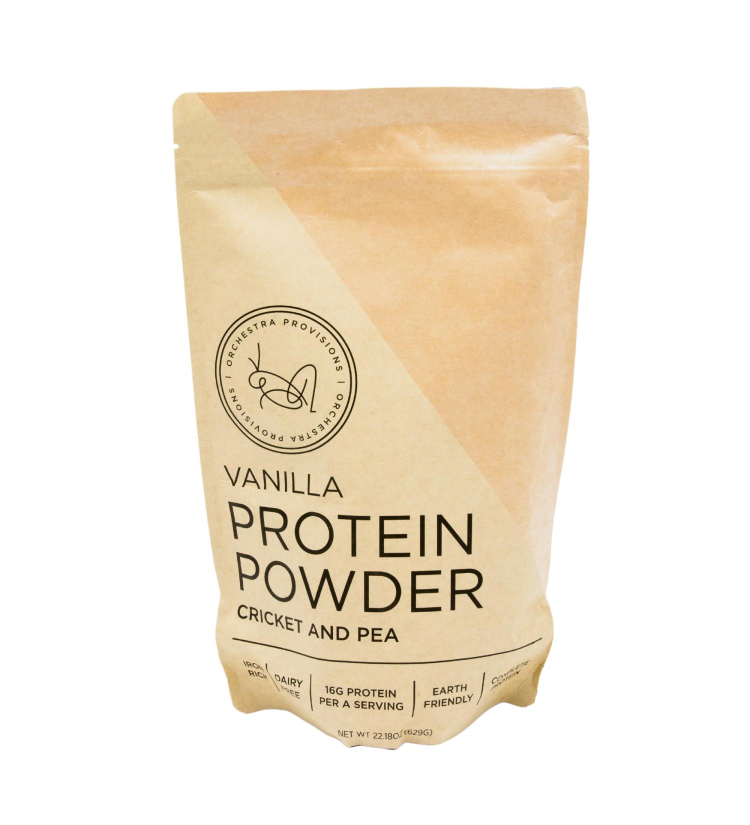 Vanilla Cricket & Pea Protein Powder Blend - 16g Complete Protein Lactose-Free & Whey-Free International Shipping - Buy Online on GoSupps.com