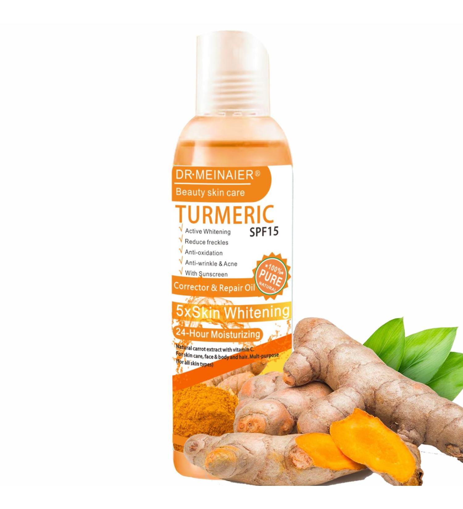 Turmeric Oil Turmeric Serum for Anti Acne Body Oil for Face & Body & Damage Hair Turmeric Face Serums Oil Natural Turmeric Face Hydrating Toner Turmeric Face Toner Nourishing Dry Skin Oils and Serums - Buy Online on GoSupps.com