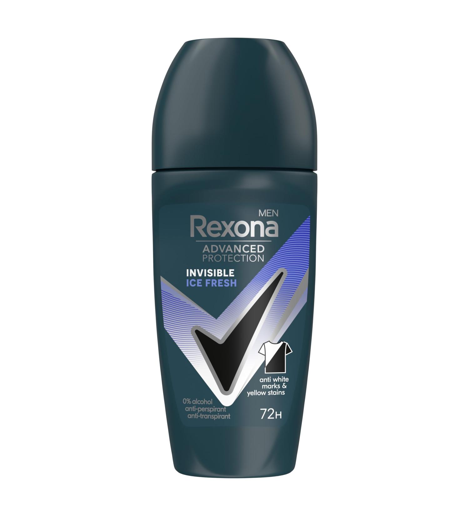 Rexona Rexona Men Advanced Protection Invisible Ice 72-Hour Roll-On Antiperspirant Deodorant with Body Heat Activated Technology 50 ml - Buy Online on GoSupps.com