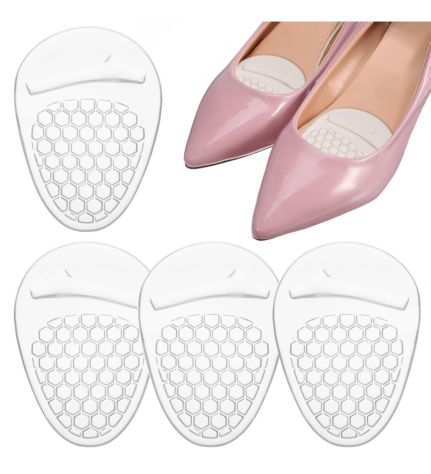 Beaupretty High Heel Comfort Pads - 2 Pairs Silicone Shoe Inserts & Gel Cushions for Ball of Foot Relief - Perfect Forefoot Pads for All-Day Comfort - Buy Online on GoSupps.com