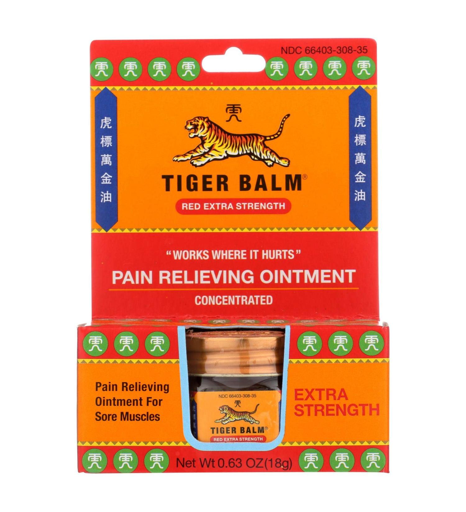 Tiger Balm Pain Relieving Ointment Extra Strength .63 Ounce