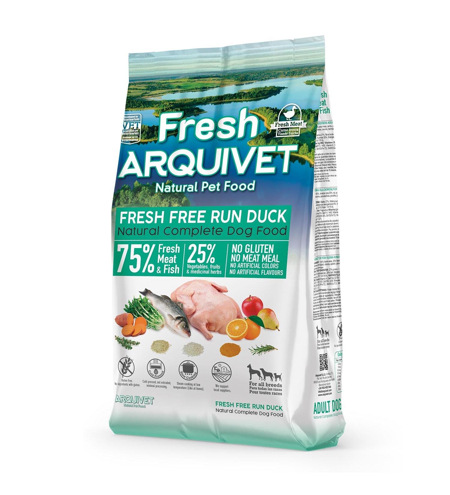 Arquivet Fresh Free Run Duck 2.5 kg Semi-Moist Duck Food - Buy Online on GoSupps.com
