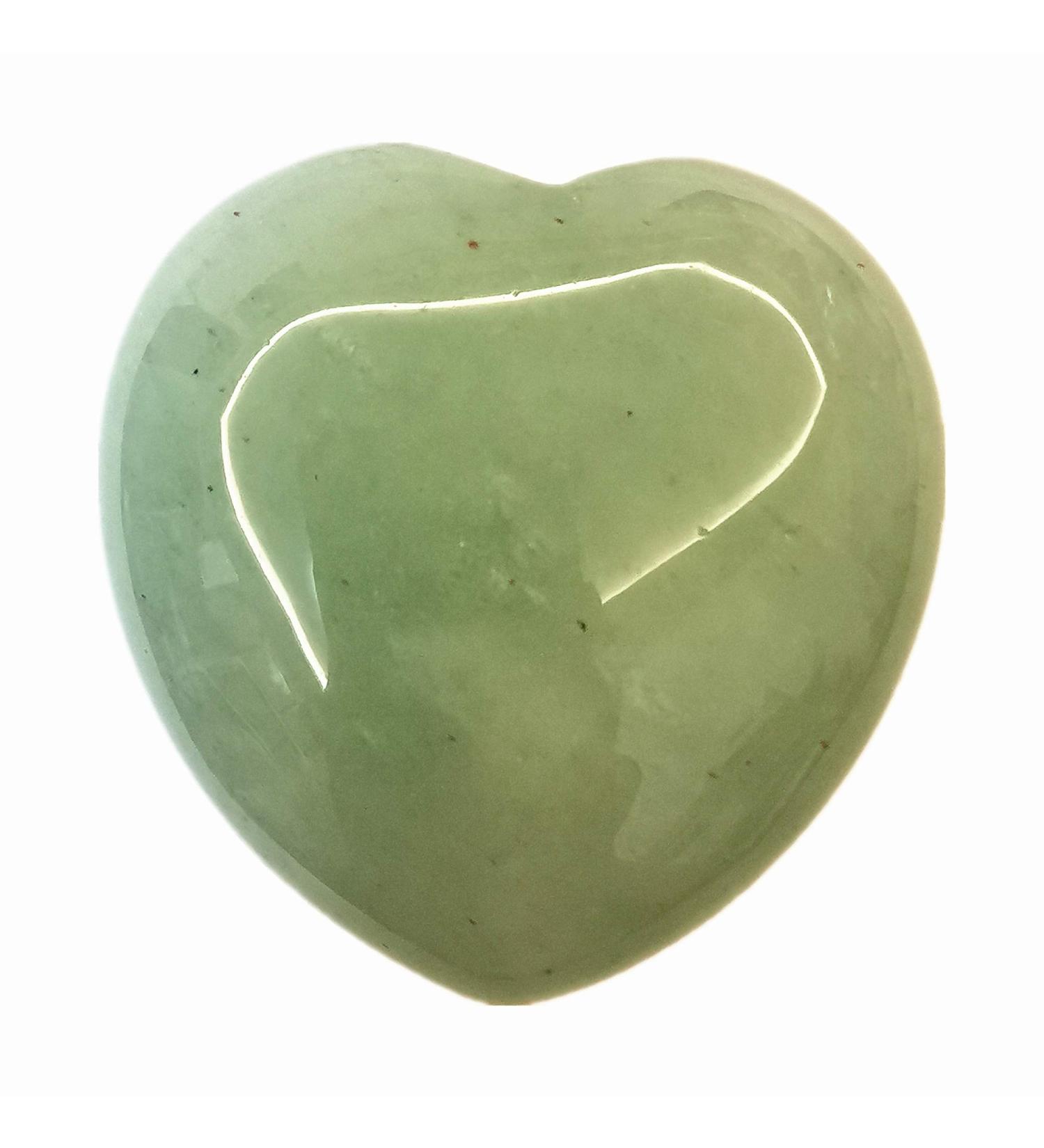 Buy Manekieko Natural Green Aventurine Heart Stone - 40mm Crystal for Healing & Worry | International Shipping - Buy Online on GoSupps.com