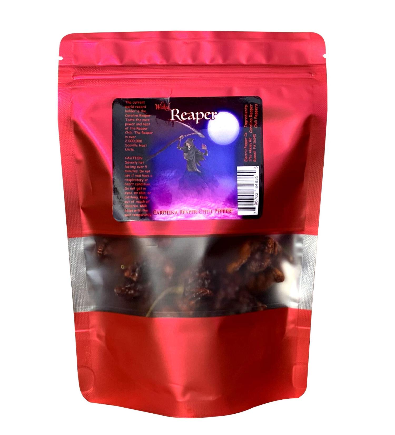 Wicked Reaper Carolina Reaper Chili Peppers - 10 Pack + 2 Free | Hottest Dried Spice - Buy Online on GoSupps.com