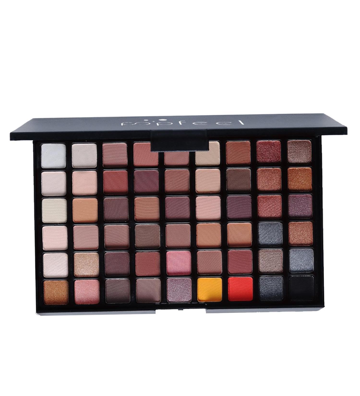Amagogo 54 Colors Eyeshadow Palette Highly Pigmented Eye Pigments Blendable Gift Make up Cosmetics Kit Eyeshadow Pallet for Beginners - Buy Online on GoSupps.com
