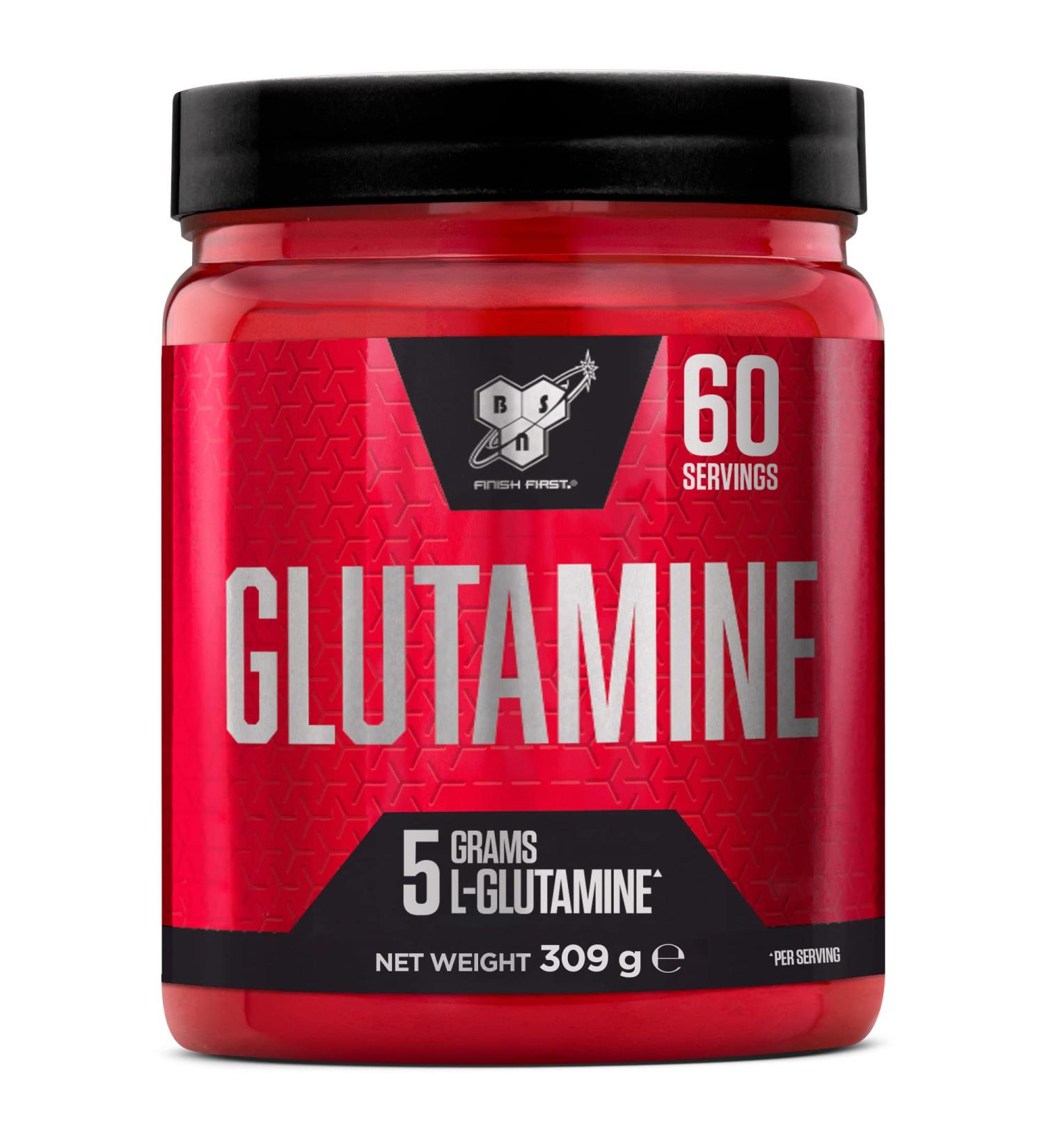 BSN DNA Glutamine Powder - L-Glutamine Amino Acid Supplement for Pre & Post Workout, 60 Servings, 309g - Unflavoured - Buy Online on GoSupps.com
