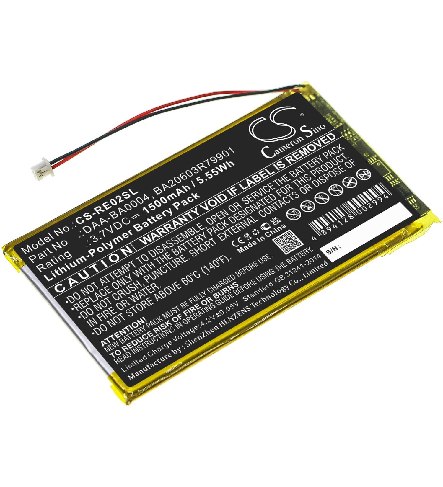 BA20603R79901 1500mAh Battery for Labs Nomad Jukebox Zen 20GB & 40GB | Compatible DAP-HD0014 | 3.7V Replacement - Buy Online on GoSupps.com