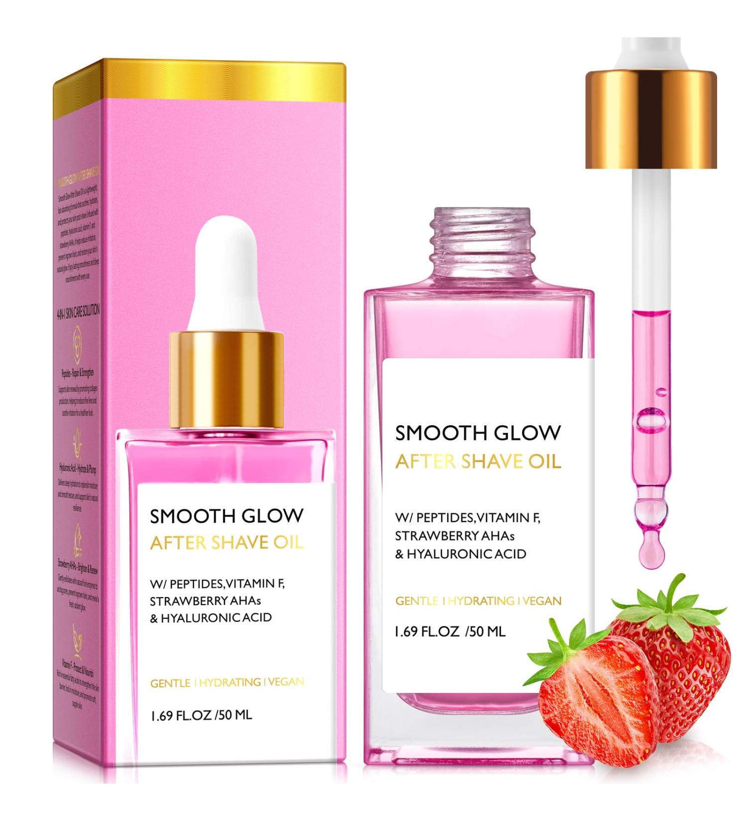 After Shave Oil for Women Gentle Strawberry Vanilla Women After Shave Oil for Soothes & Hydrates Shave Serum to Prevents Ingrown Hairs (1.69 Fl Oz) 1.69 Fl Oz (Pack of 1) - Buy Online on GoSupps.com