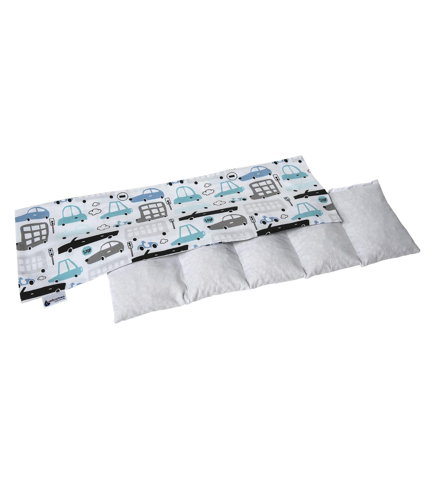 Medi Partners Kirschkernkissen - 60x20cm Eco Large Grain Pillow | 100% Cotton 5 Chambers Removable | Cold & Warm Therapy for Cars - Buy Online on GoSupps.com