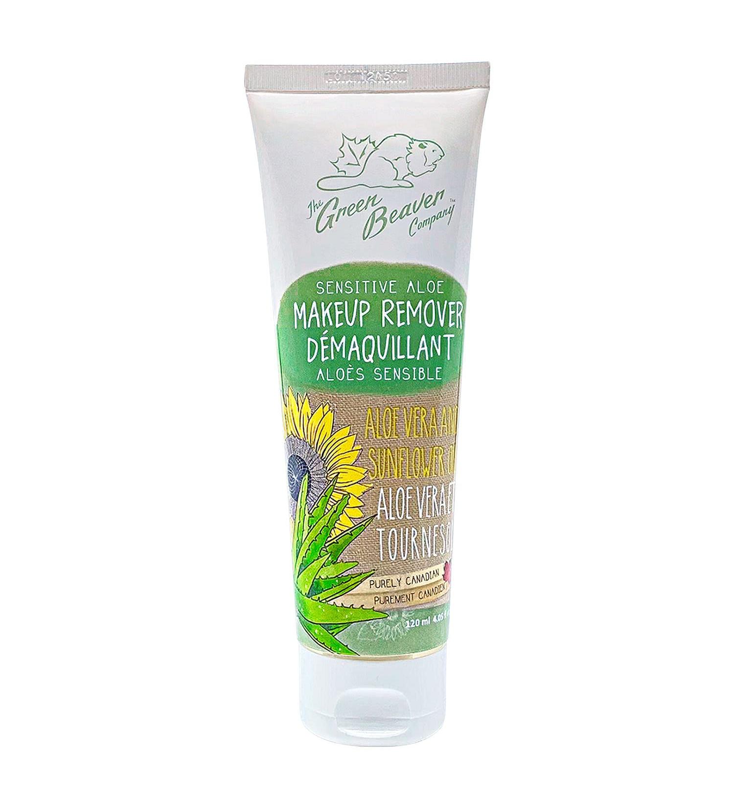 Green Beaver Aloe Makeup Remover for Sensitive Skin - Natural Aloe Vera Formula, 120ml - Buy Online on GoSupps.com