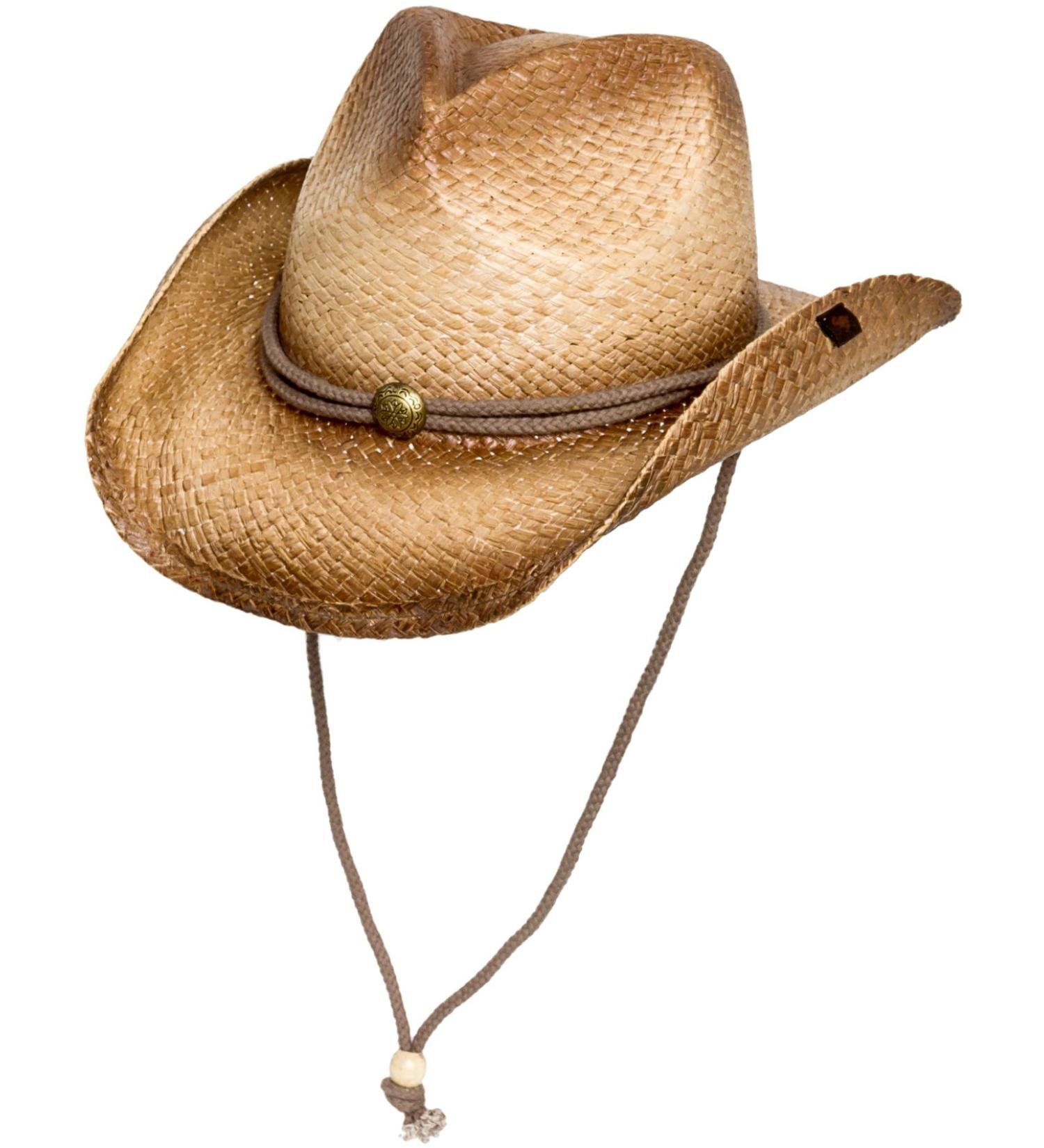 Peter Grimm Men's Ombre Straw Cowboy Hat - Round Up Style - Buy Online on GoSupps.com