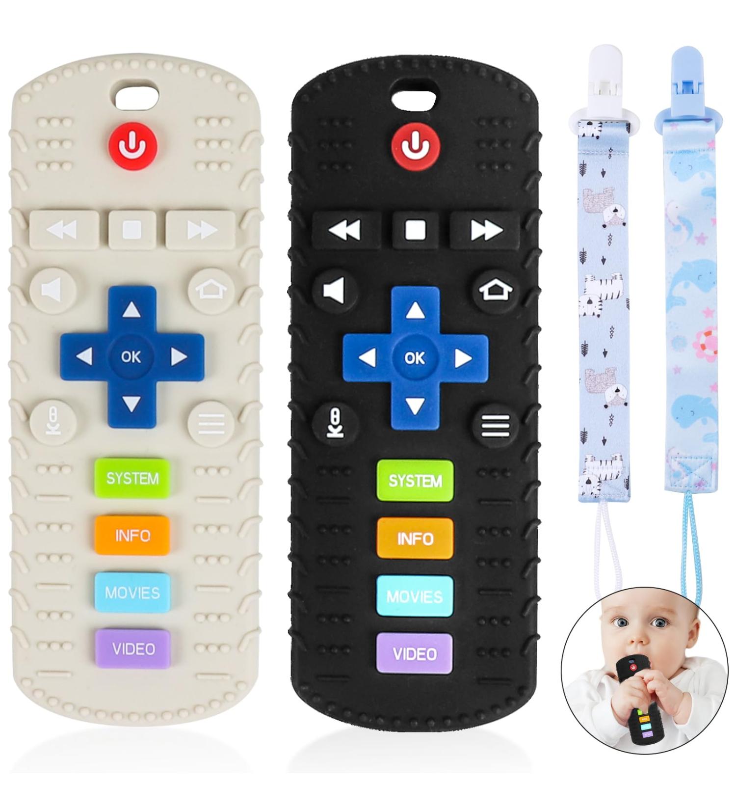 Brokids Baby Bite Toys - BPA-Free Teething Rings & Remote Control Bathing Toy | Baby Nursing Accessories (3+ Months) - Black & White - Buy Online on GoSupps.com