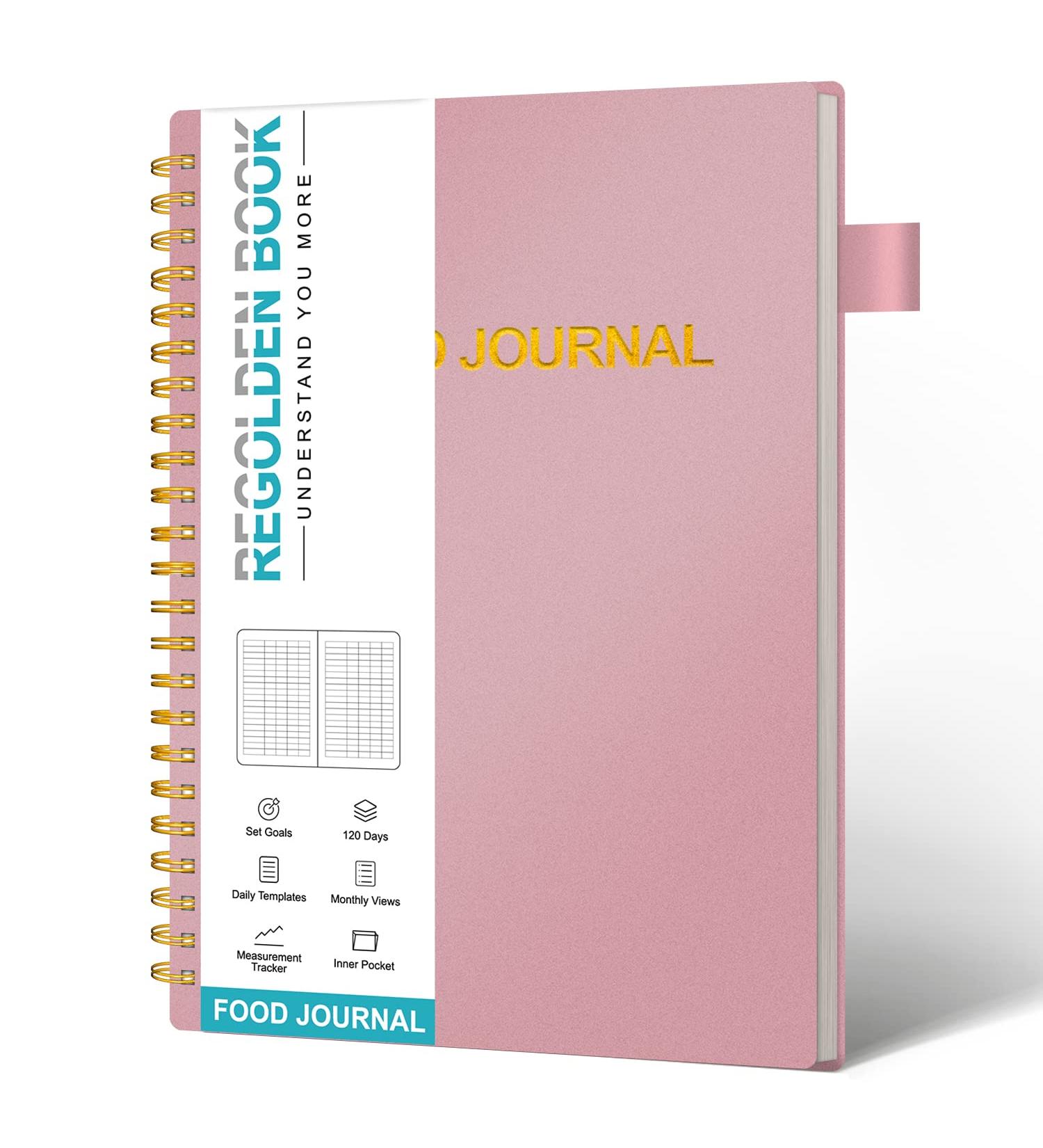 Regolden-Book Fitness Workout Journal - Undated Weight Loss Tracker & Planner for Women & Men | 52 Weeks Workout Log Book, Food Journal | A5 Notebook with Pen Loop | Home Gym Accessories - Buy Online on GoSupps.com