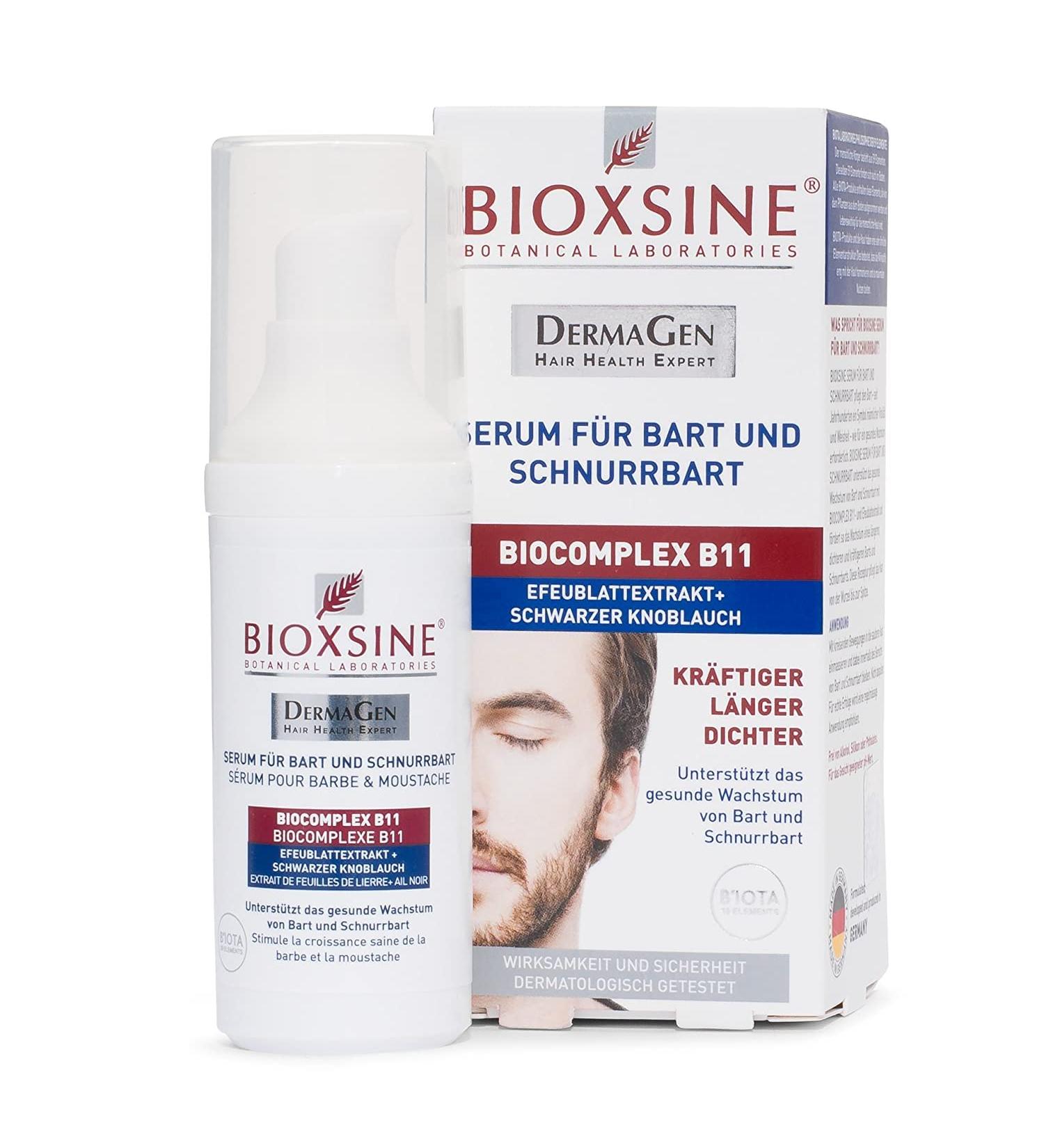 Bioxsine Beard & Moustache Serum | Natural Growth Product for Stronger Thicker Beards | 30ml - International Shipping - Buy Online on GoSupps.com