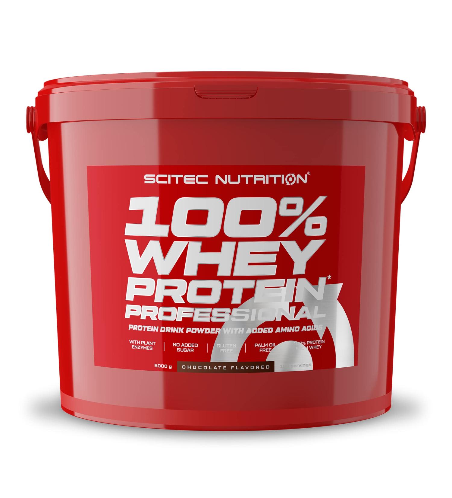 Scitec Nutrition 100% Whey Protein Professional - Chocolate Flavor 5000g | Buy Online Internationally - Buy Online on GoSupps.com